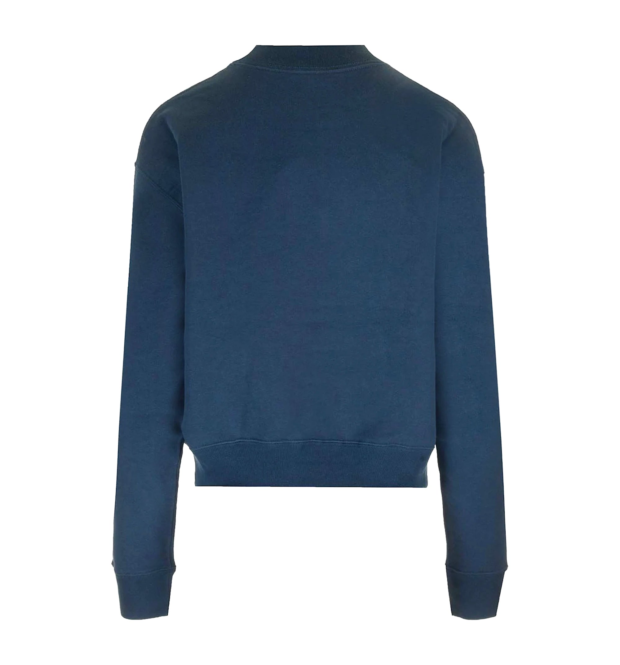 Mock-Neck Logo Sweater In Cotton Fleece