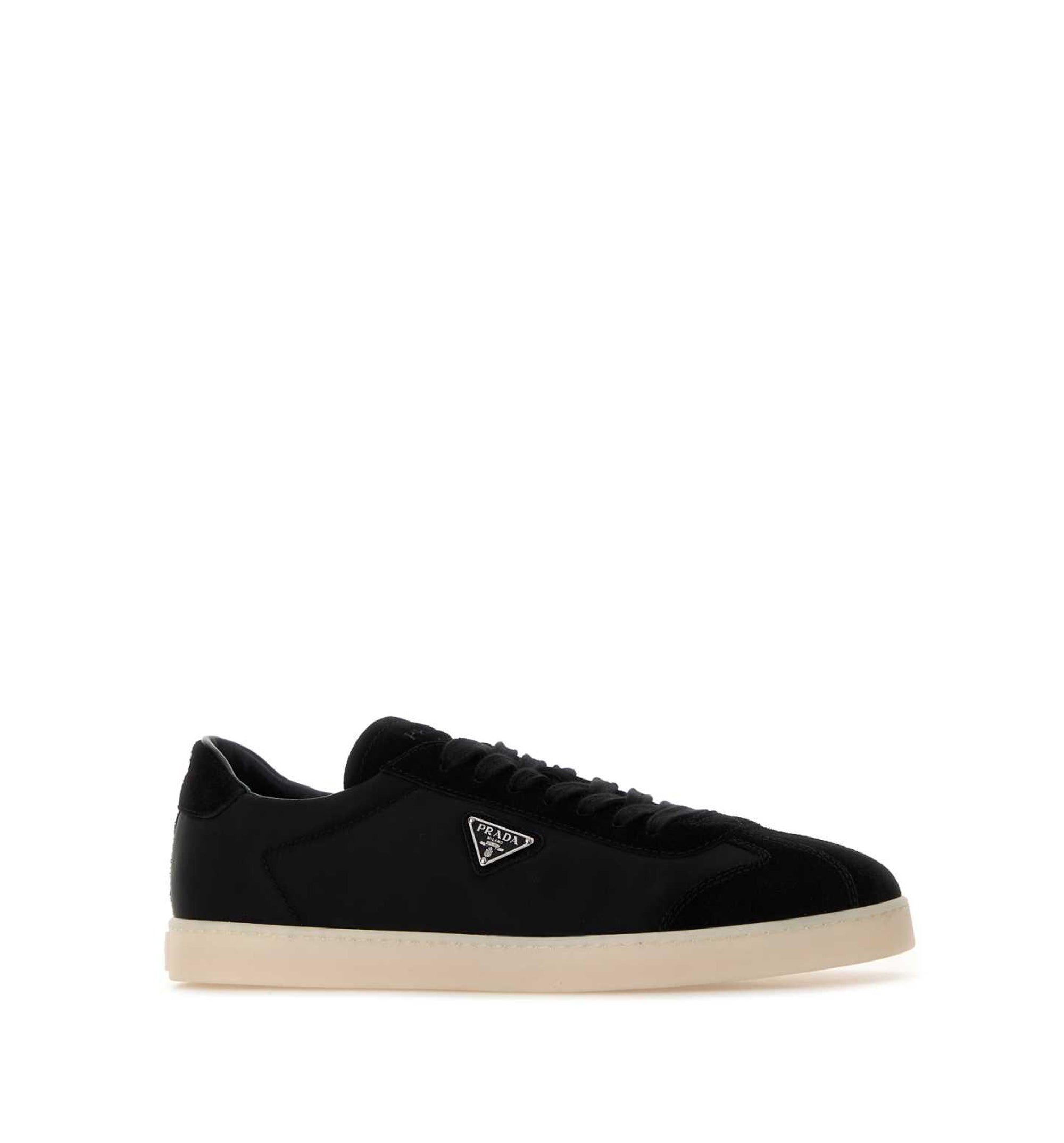 Re-Nylon And Suede Sneakers