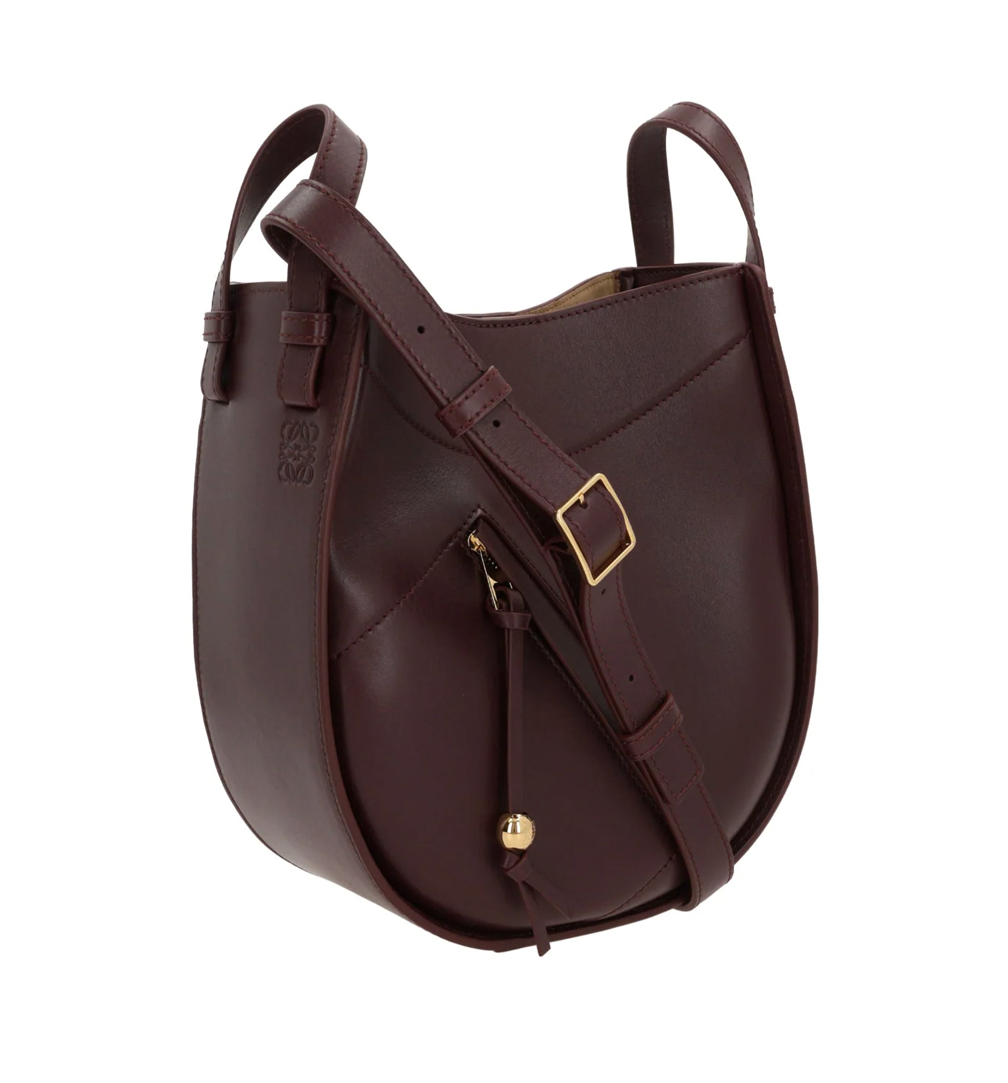 Hammock Slice Bag in Shiny Calfskin