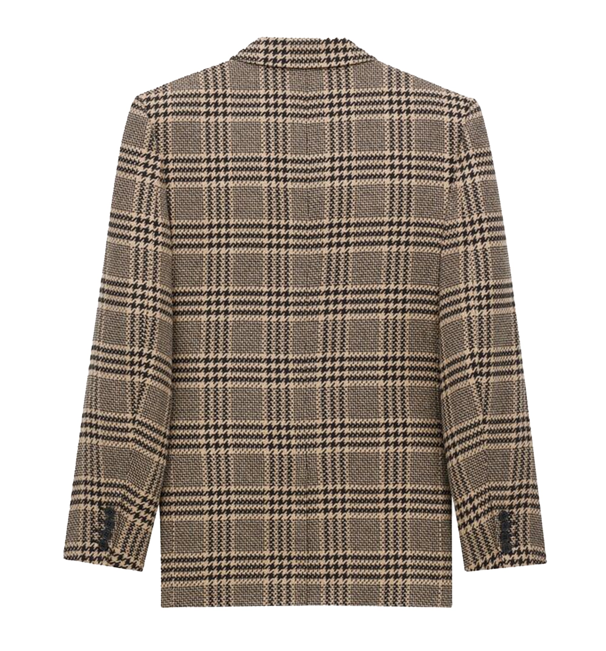 Jacket In Prince Of Wales Silk And Cashmere