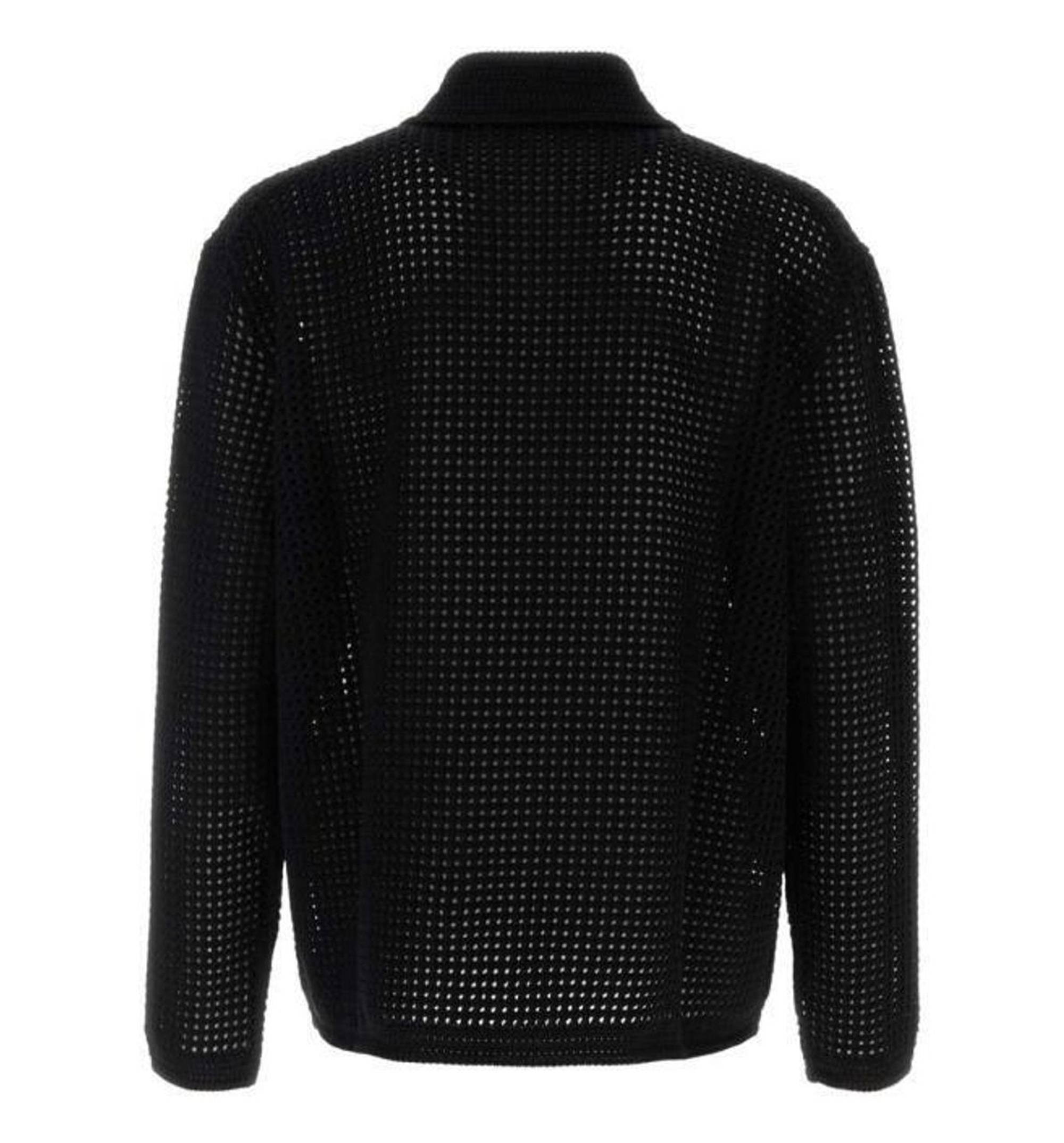 Gucci Crochet Knit Polo Shirt