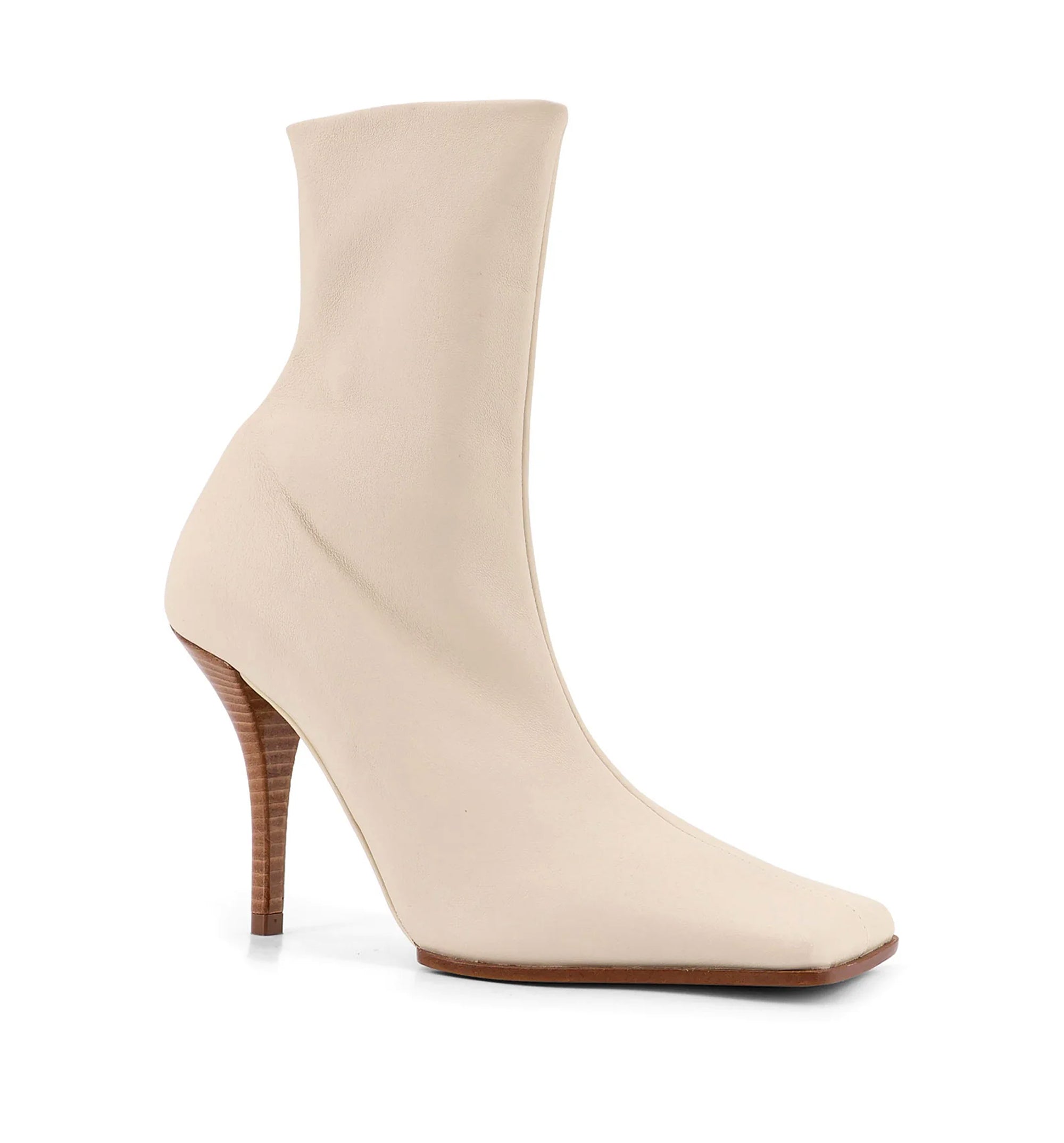 Soft Square Boots in Leather