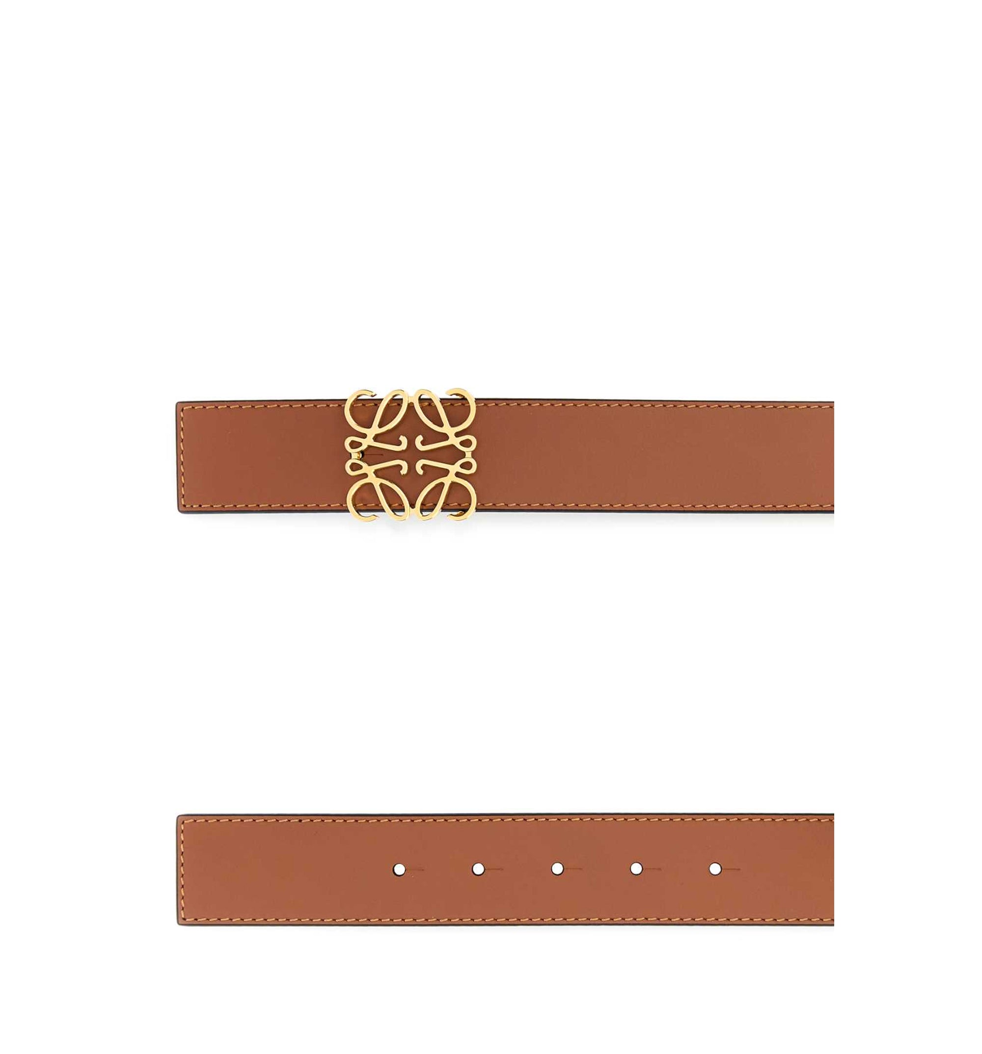 Reversible Anagram Belt In Smooth Calfskin