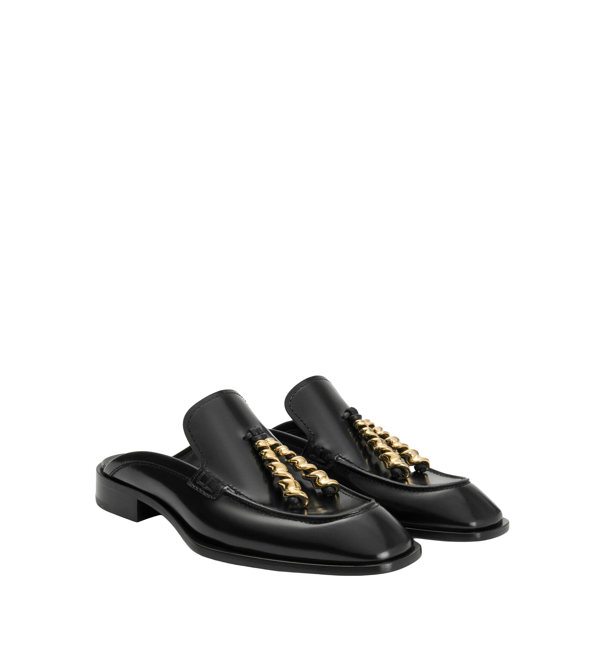Edge Loafer Mule In Brushed Calfskin
