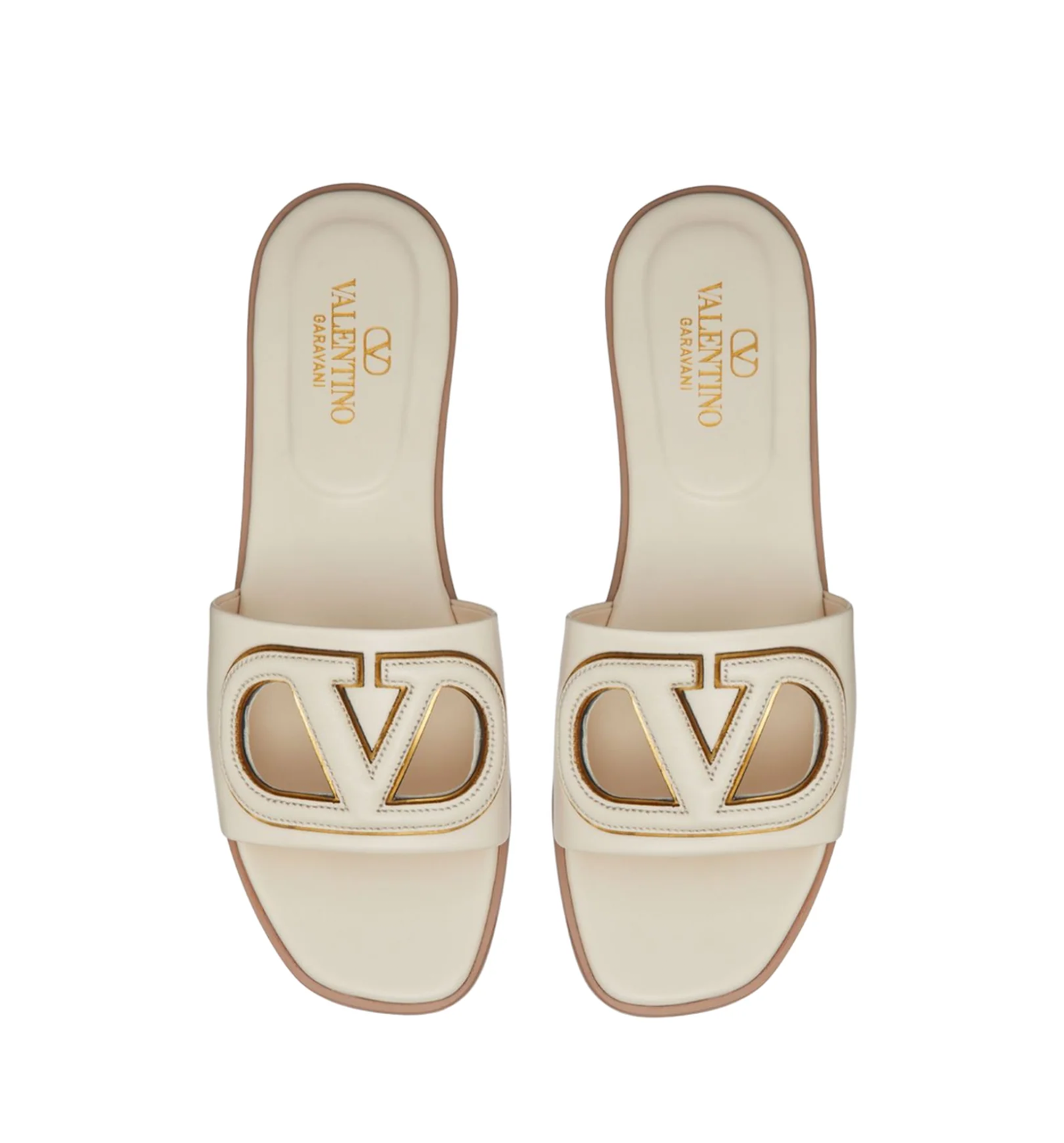 Vlogo Signature Slide Sandal in Nappa Leather