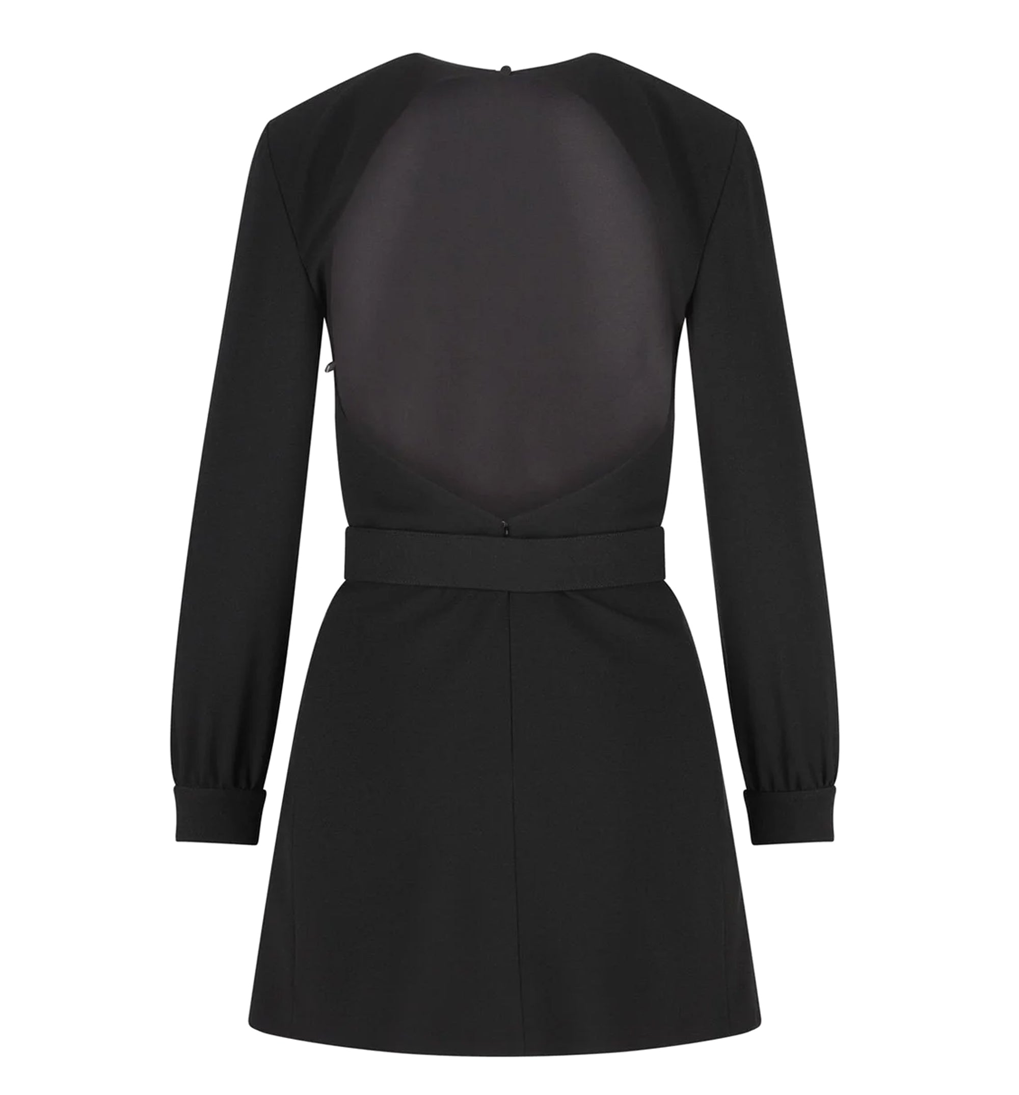 Backless Mini Dress in Sablé