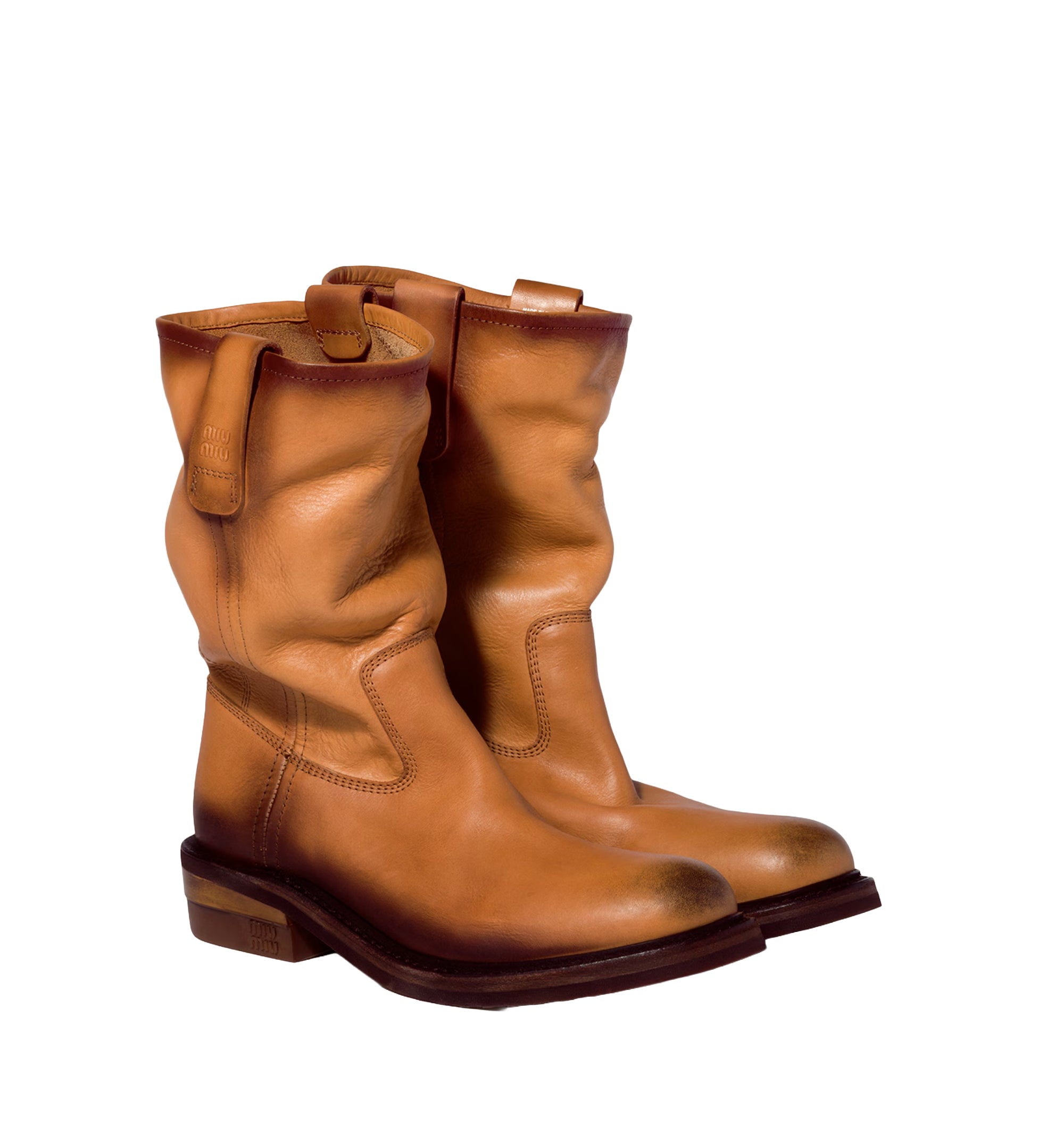 Foulé Leather Booties