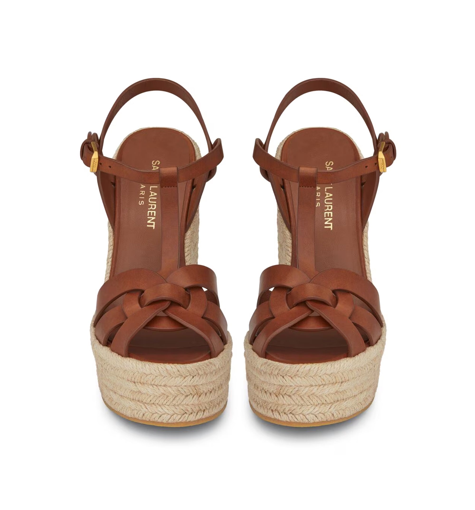 Tribute Espadrilles Wedge In Smooth Leather