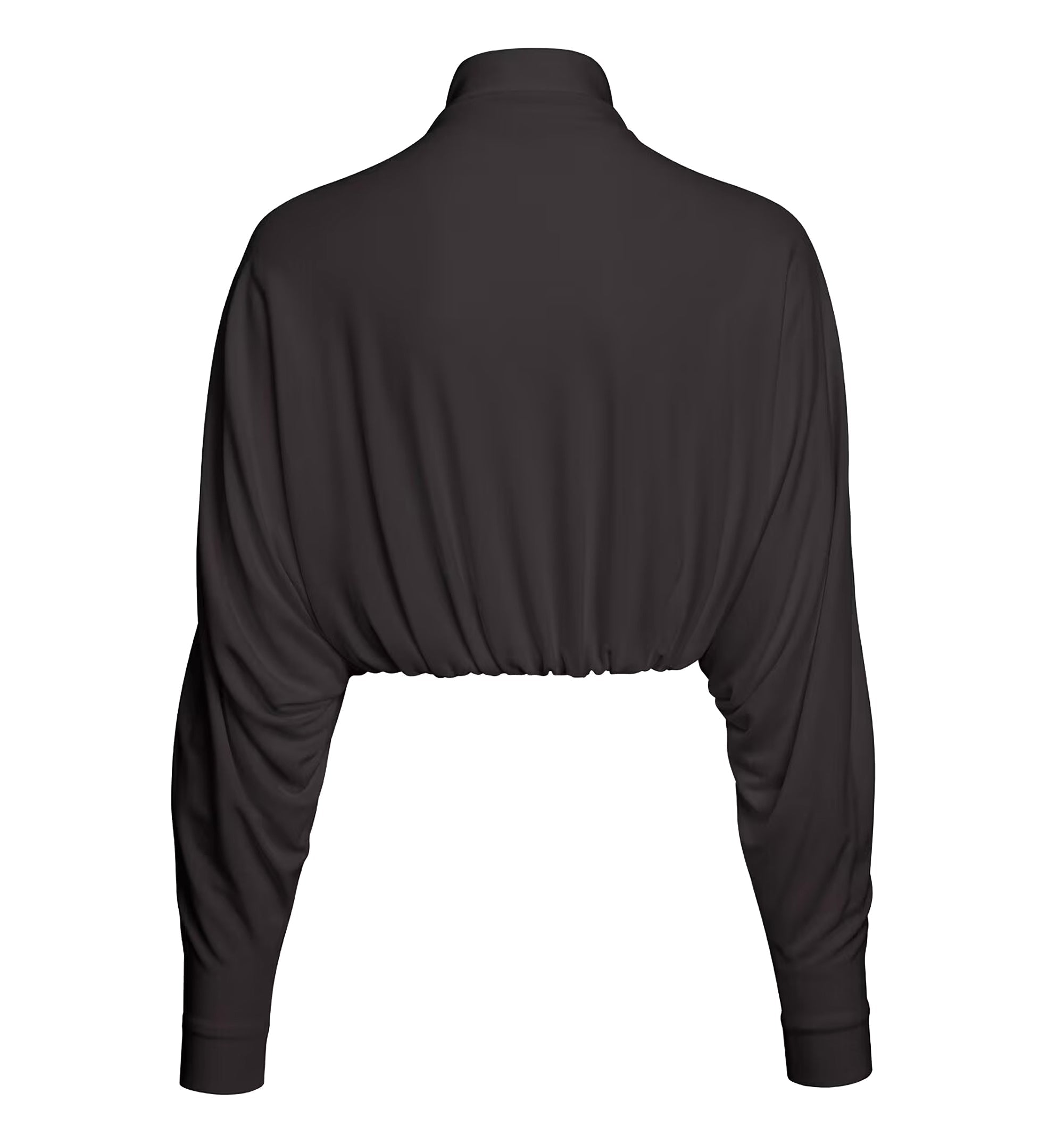 Draped Matte Jersey Jacket