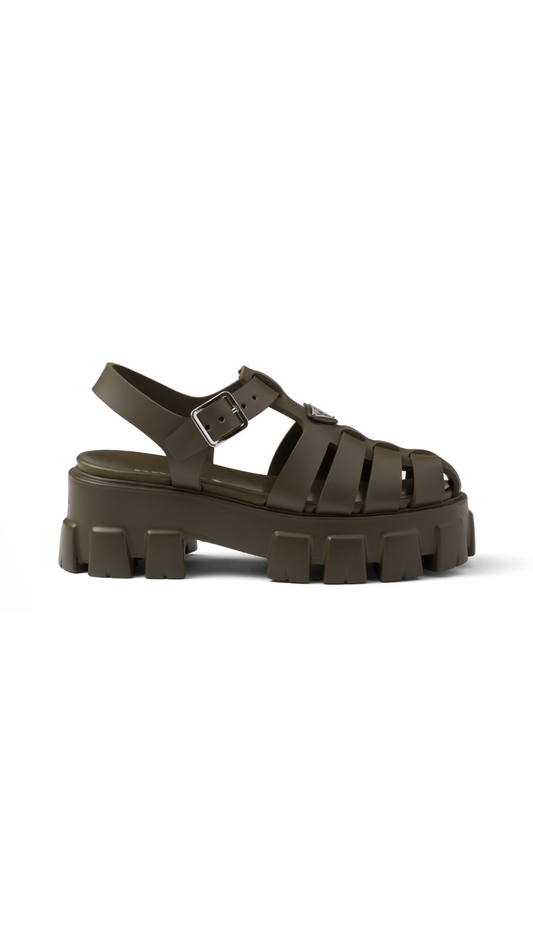 Foam Rubber Sandals - Military Green