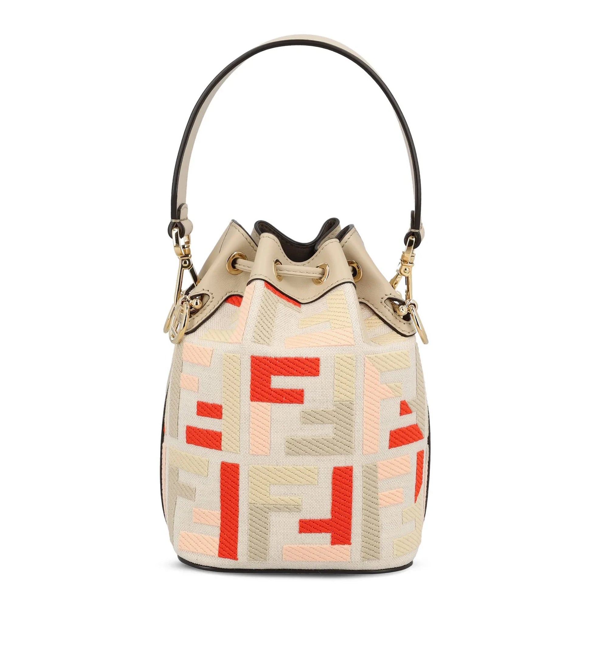 Fendi Mini Mon Tresor FF Motif Bucket Bag
