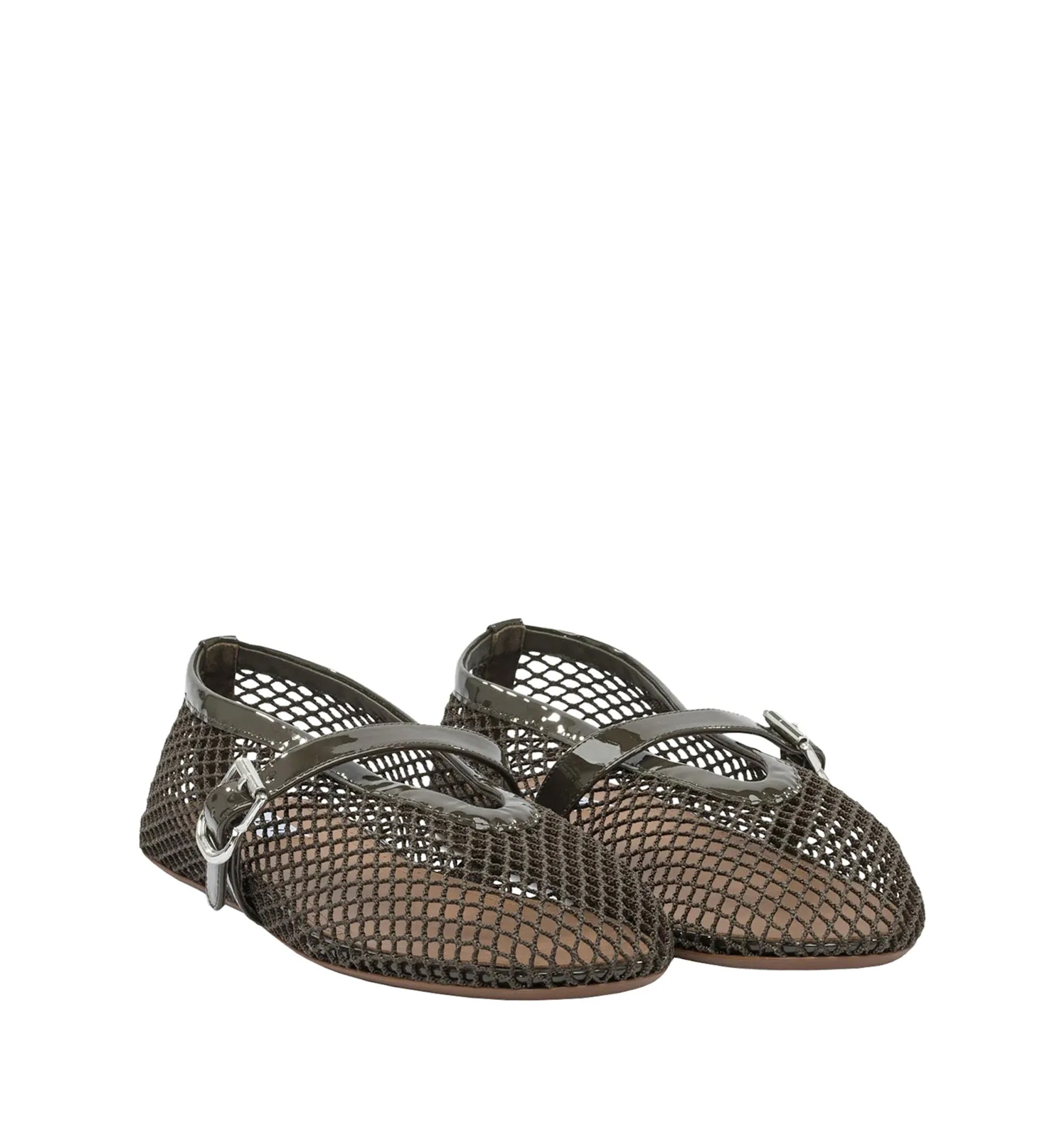 Ballet Flats In Fishnet