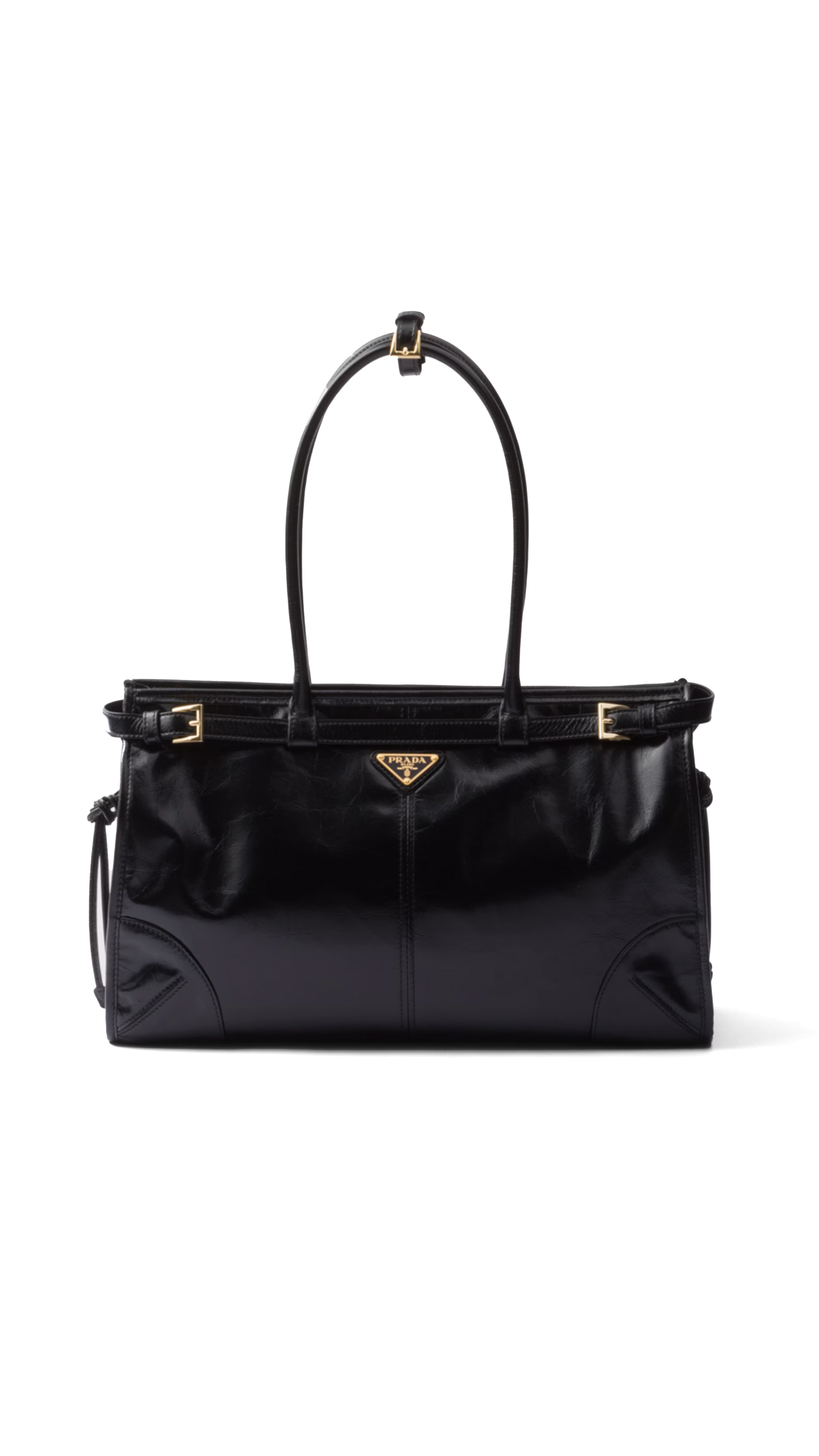 Large Leather Handbag - Black