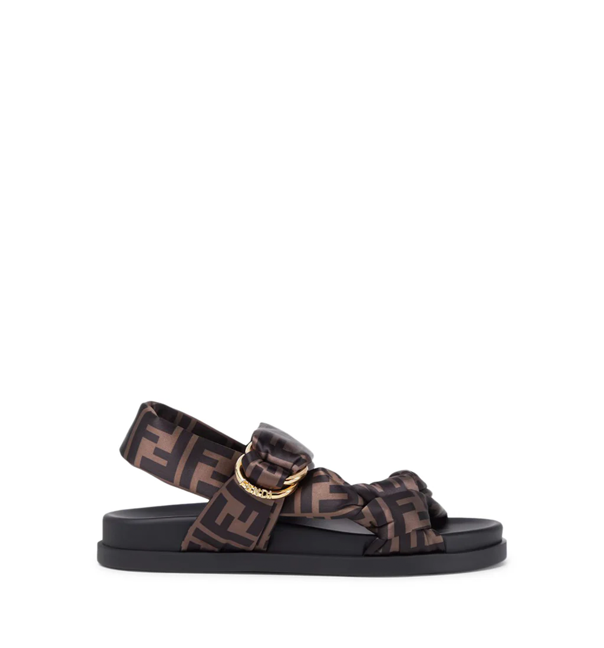 Fendi Feel FF Satin Sandals