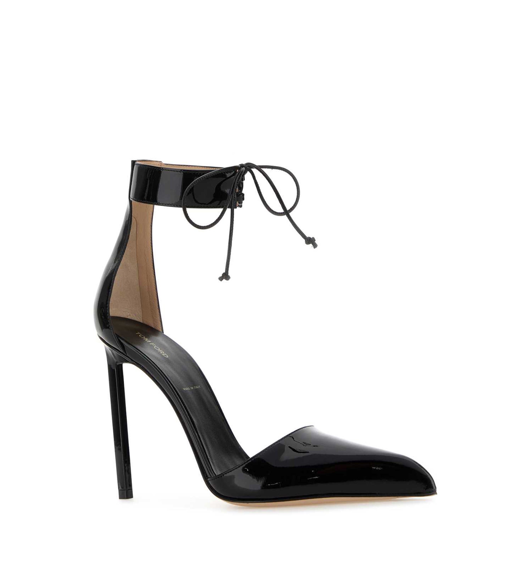 Patent Leather Ankle Strap Pump