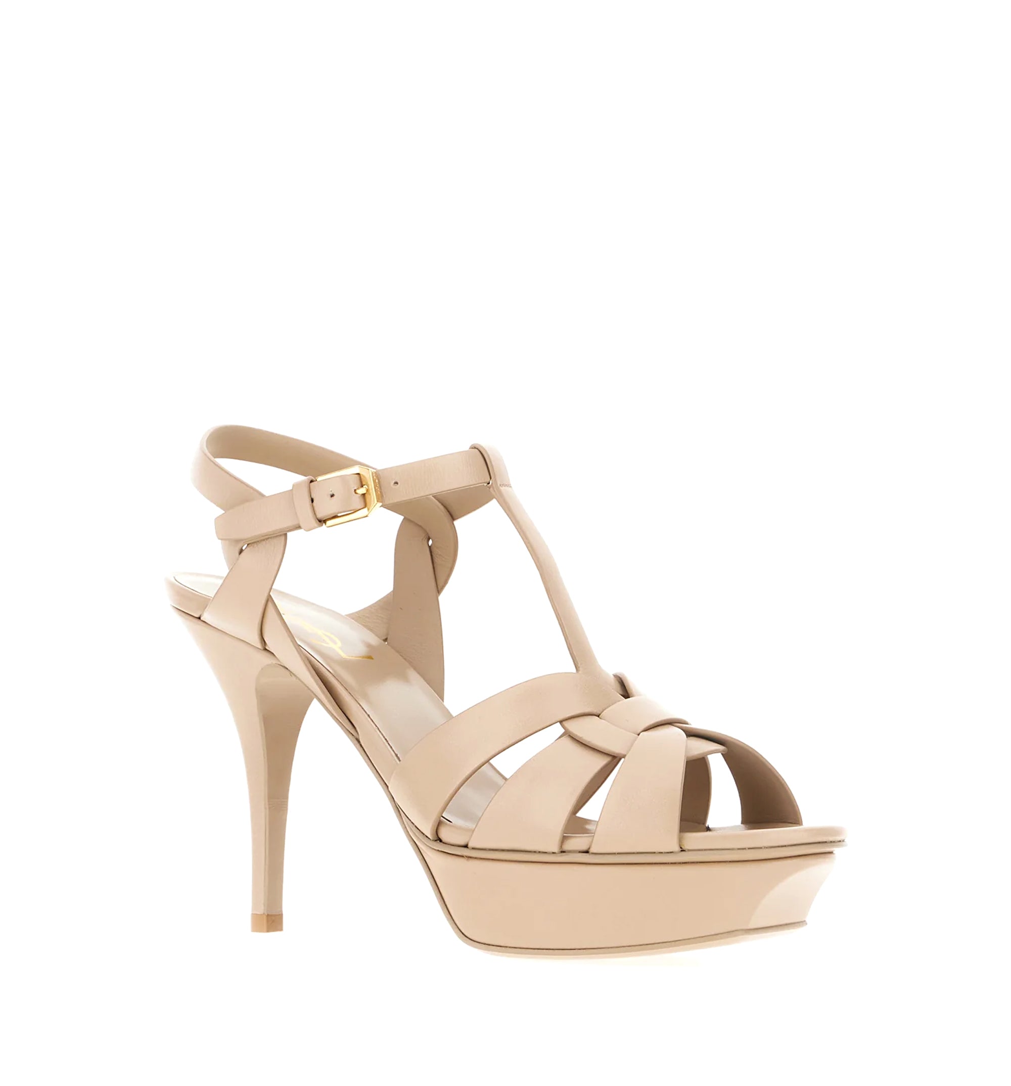 Tribute Platform Sandals In Smooth Leather