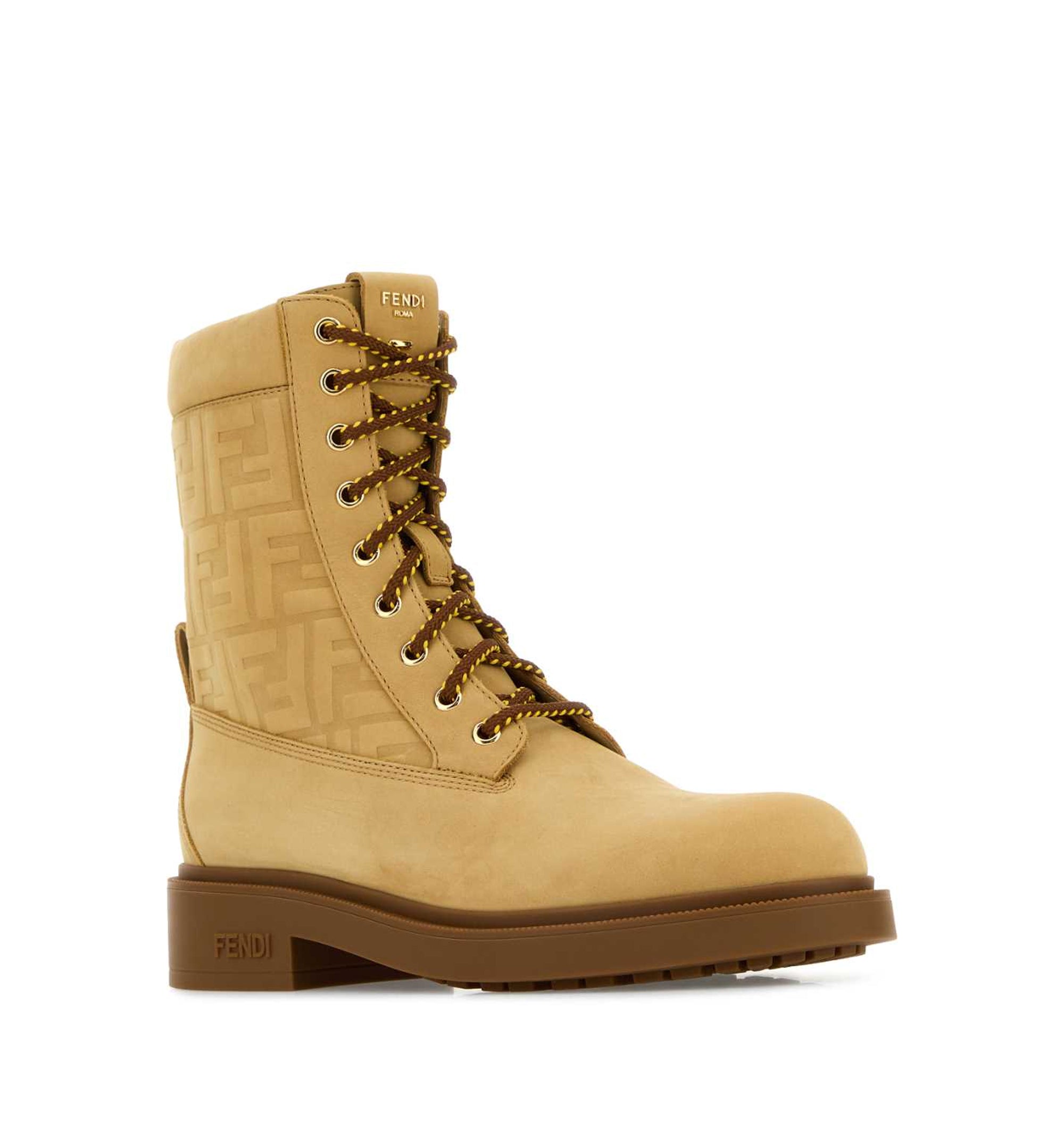 Nubuck Fendi Fili Ankle Boots