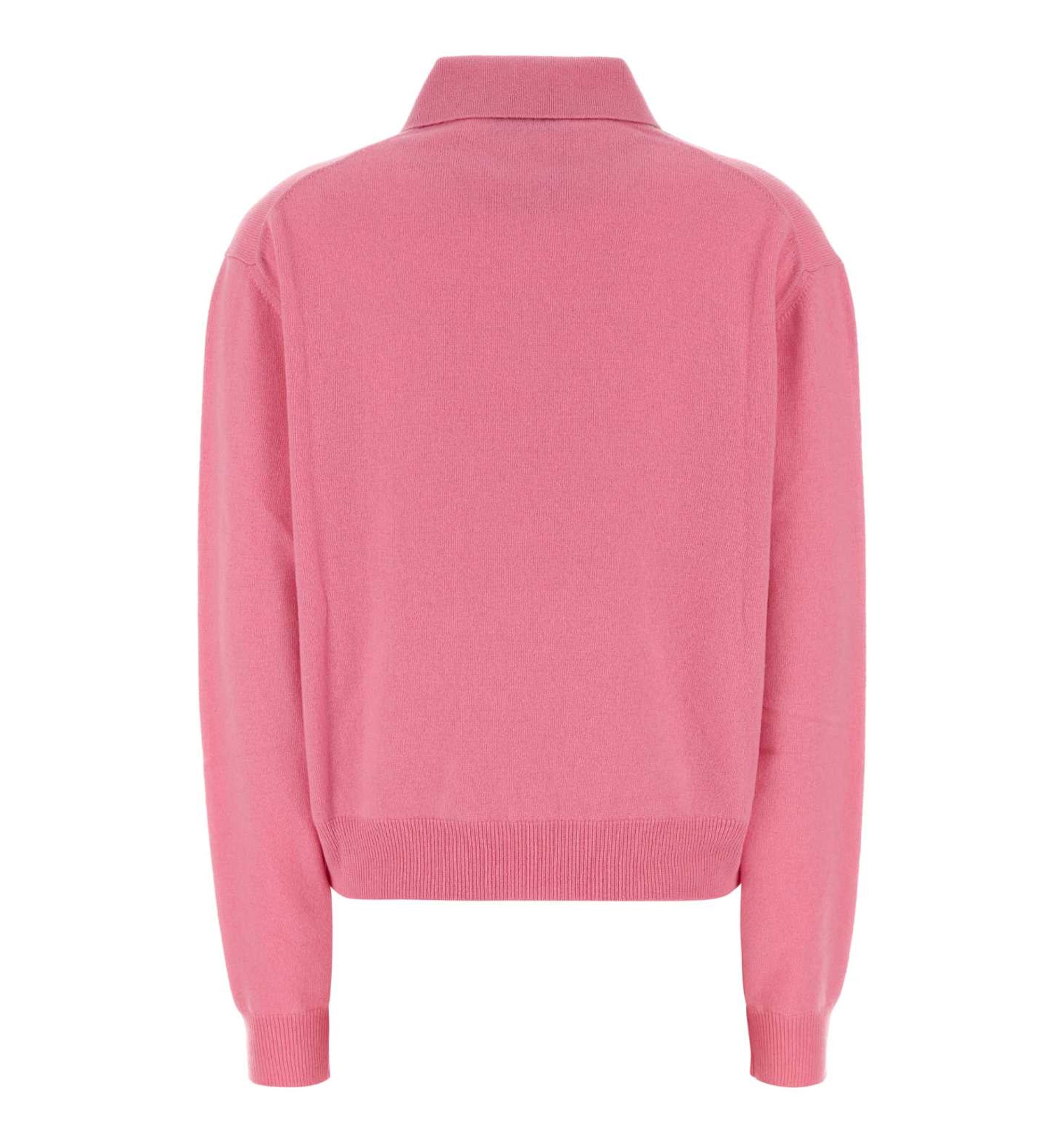 Cashmere Half-Zipper Polo Shirt