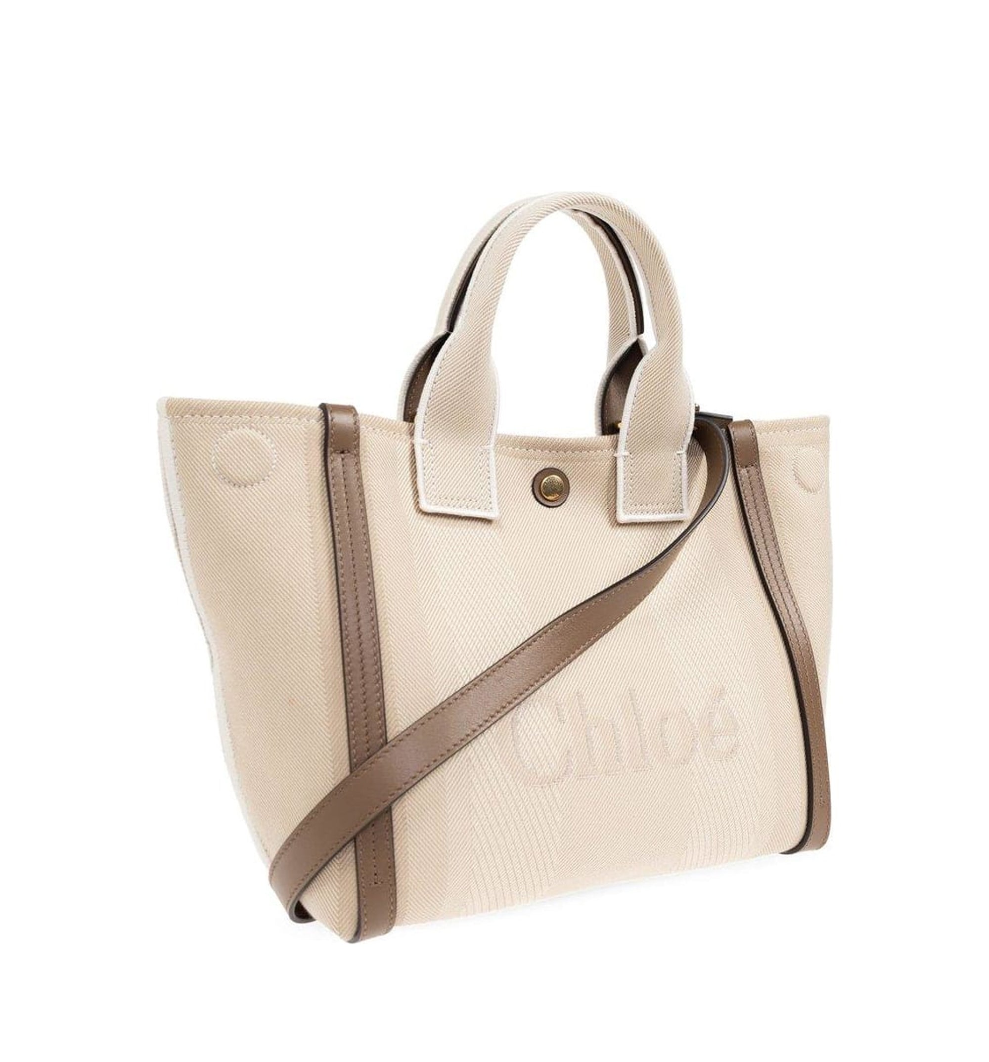 Small Chloé Carry Tote Bag in Canvas