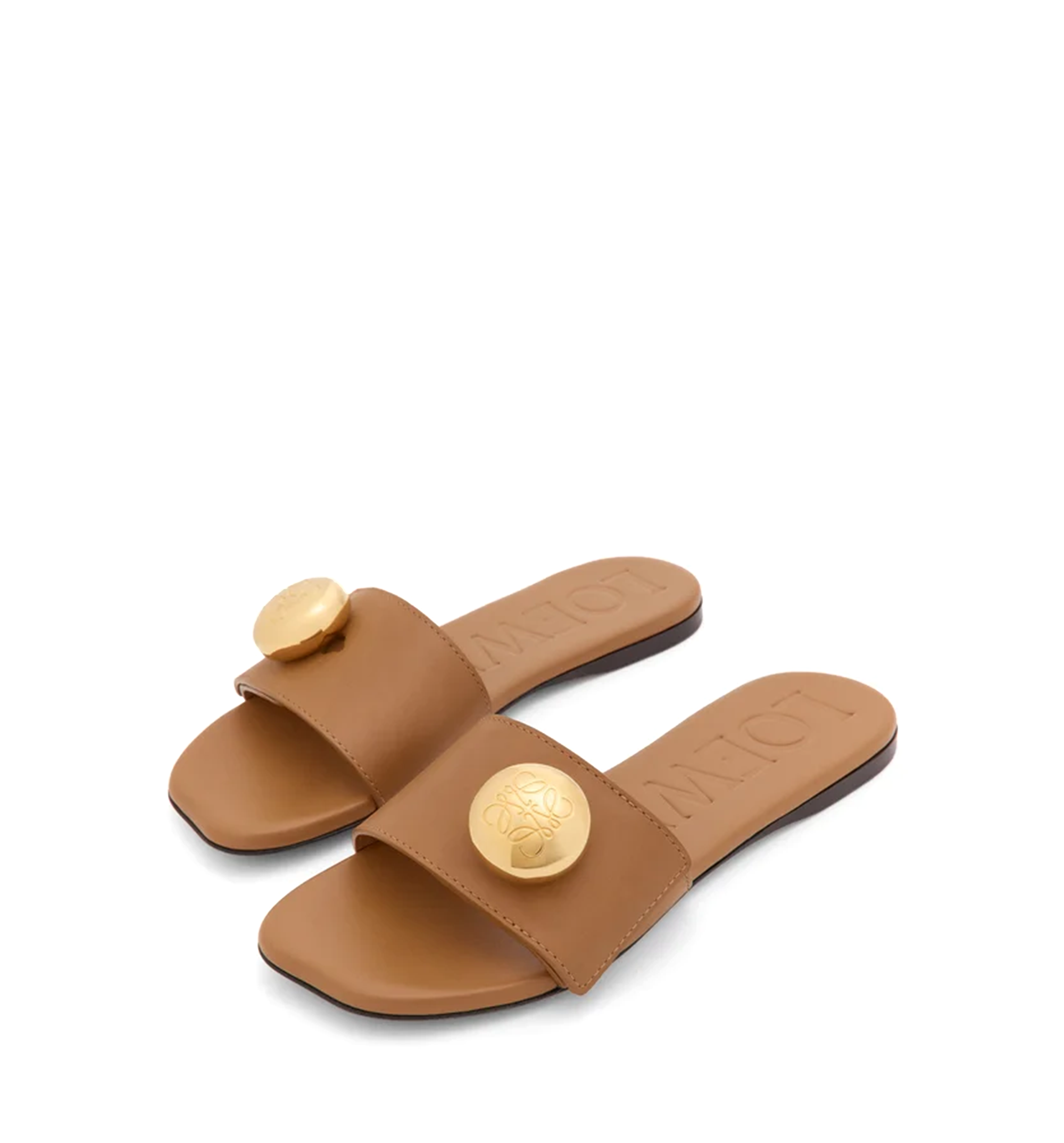 Pebble Slide in Soft Calfskin