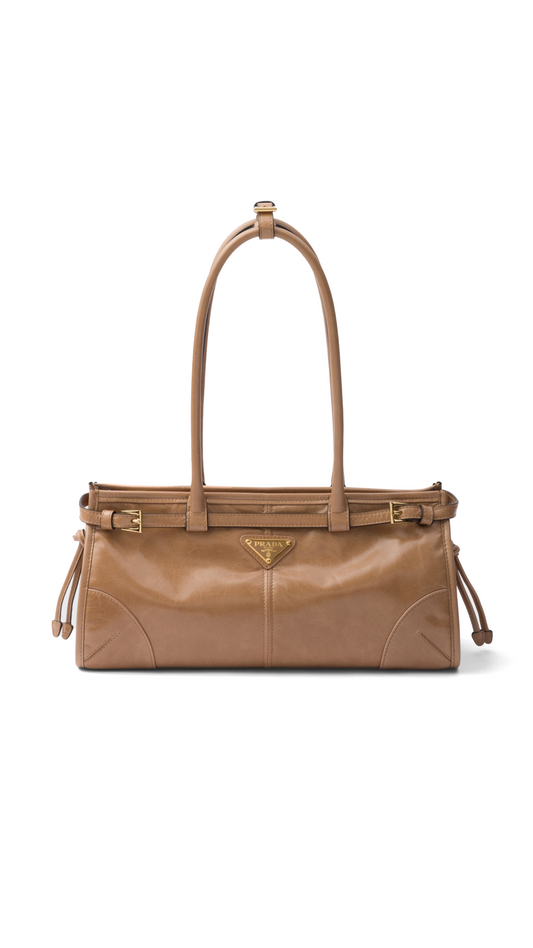 Medium Leather Handbag - Cameo