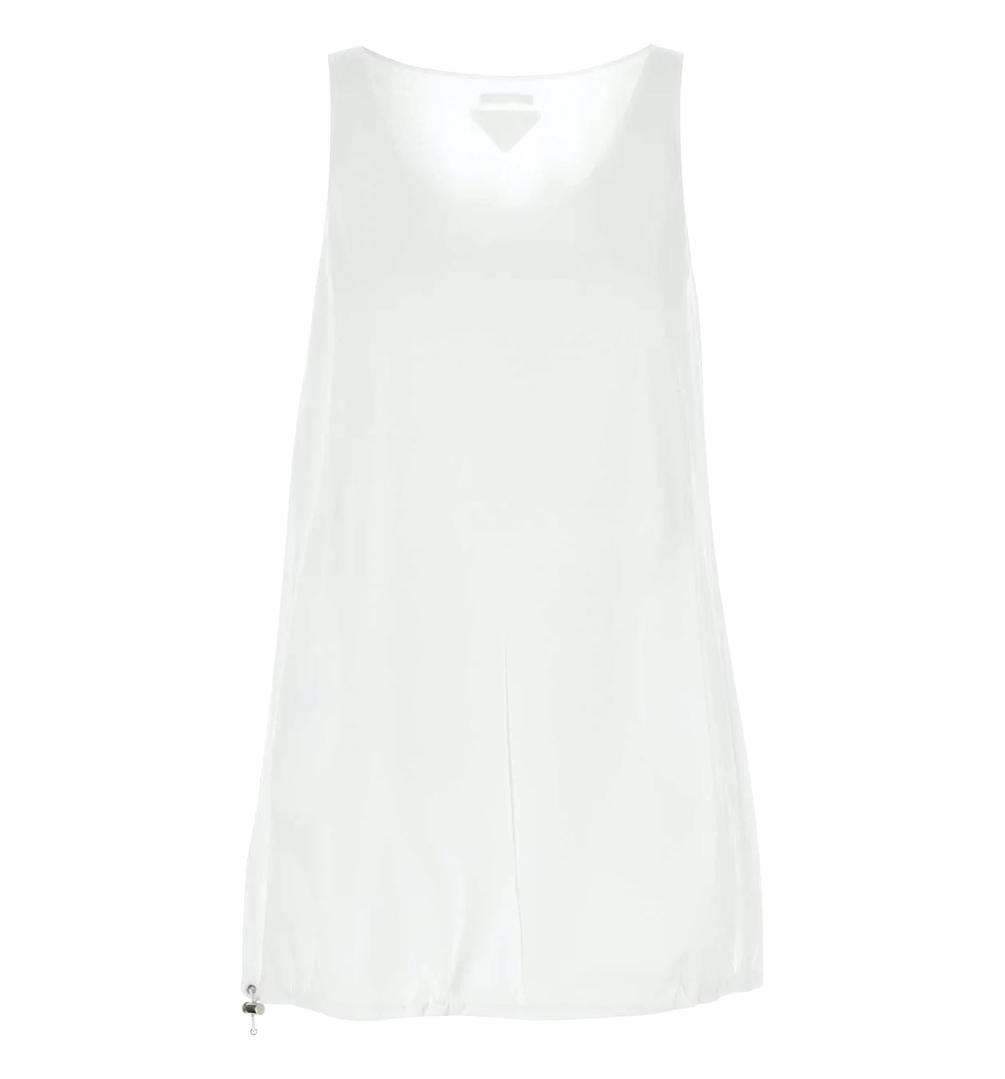 Reversible Cotton Jersey And Re-nylon Mini-dress