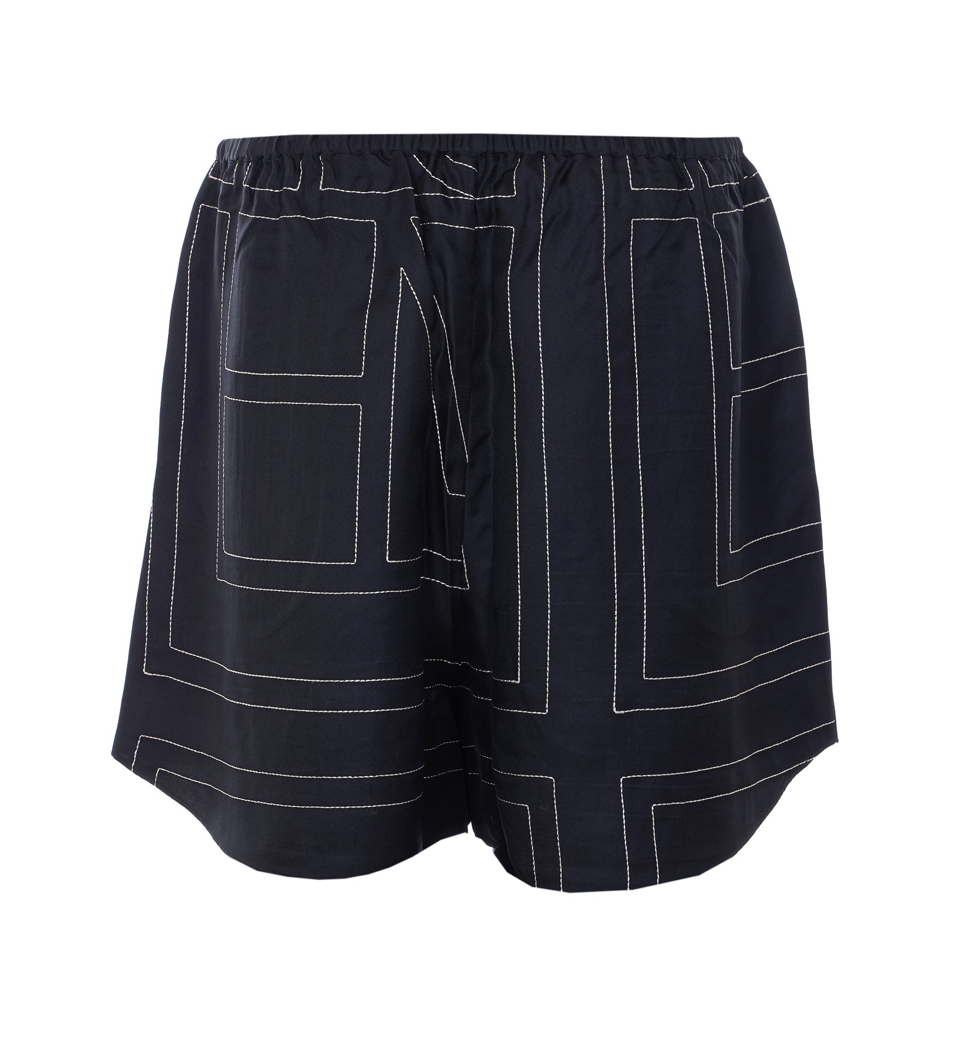 Monogram Silk PJ Shorts