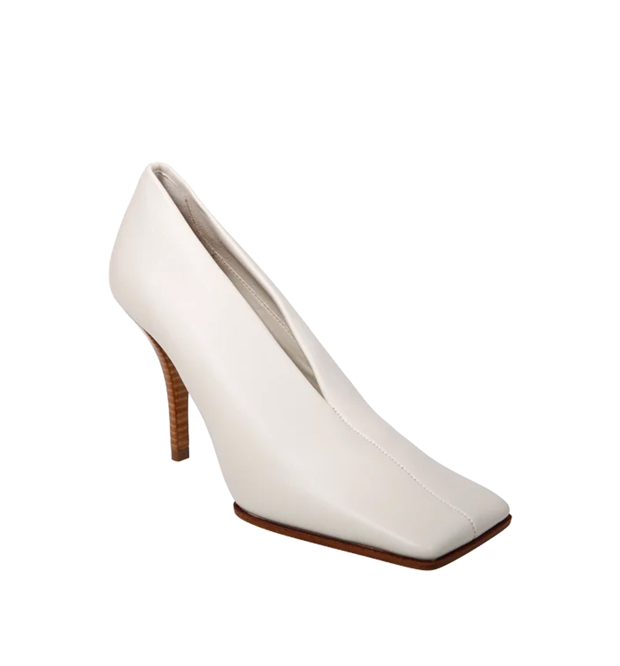 Soft Square Pumps In Leather