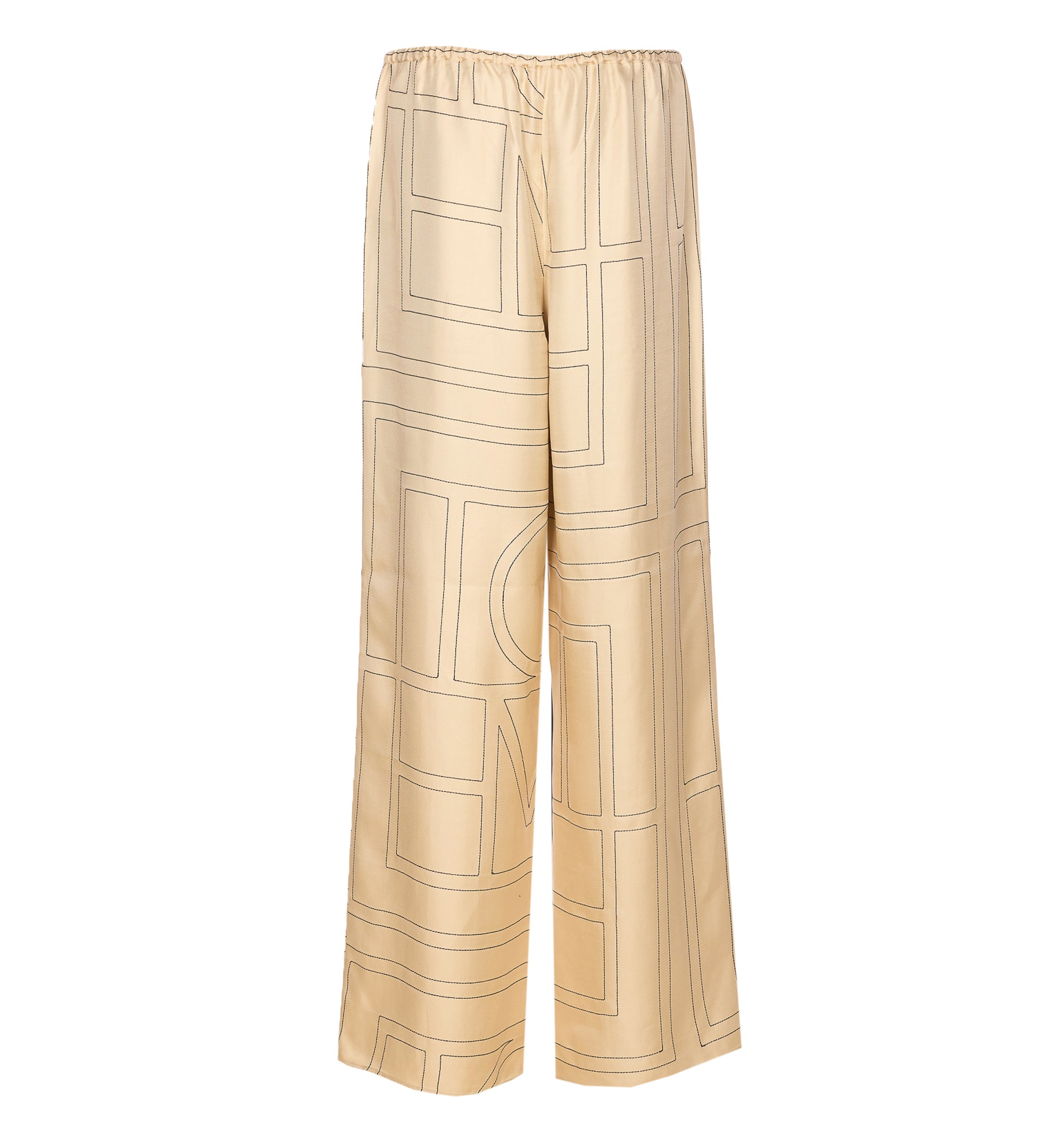 Monogram Silk PJ Bottoms