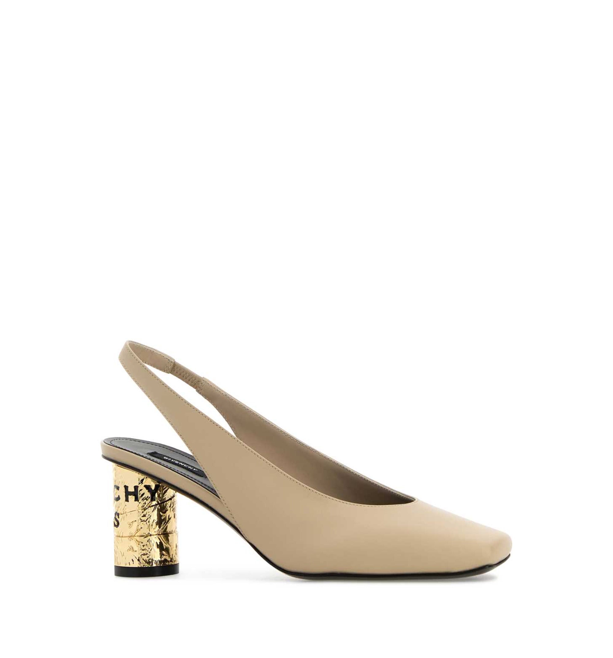 Tape Slingbacks in Leather