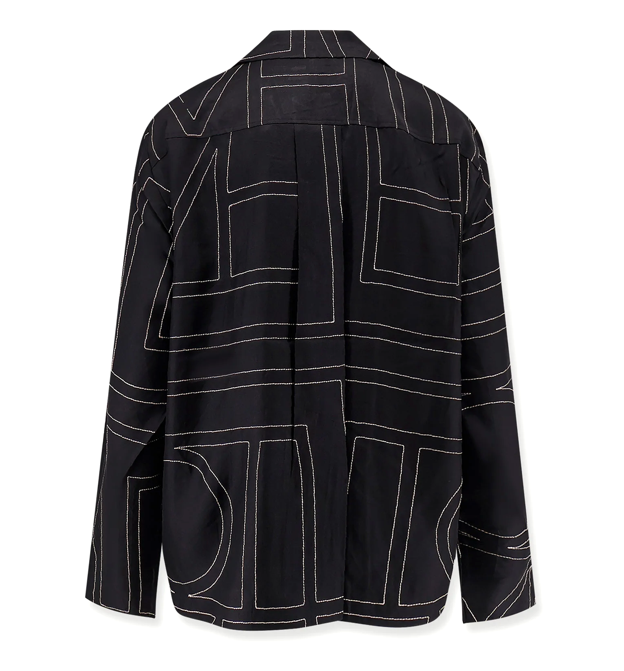 Monogram Silk PJ Top