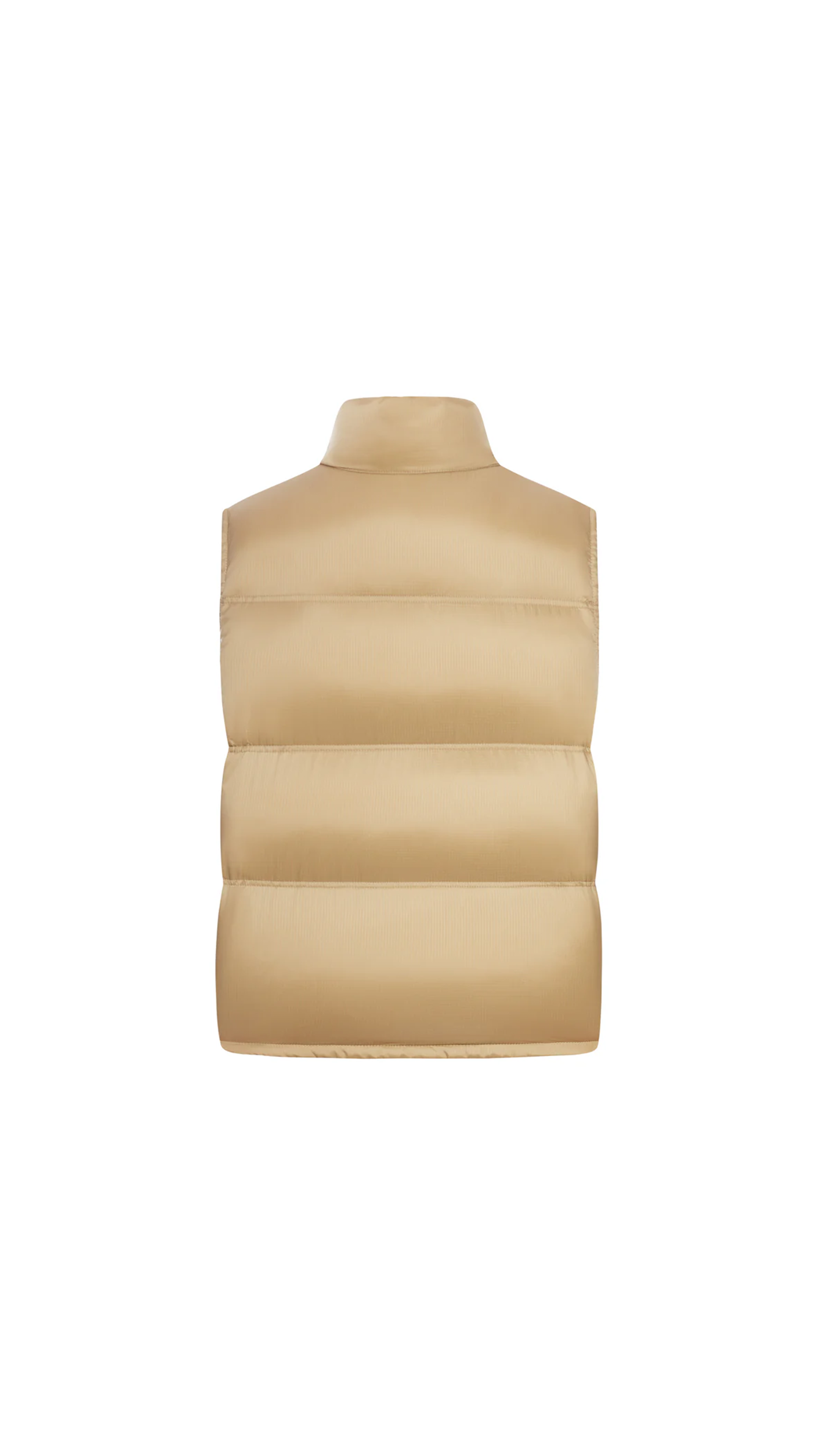 Sleeveless Triomphe Down Jacket - Beige
