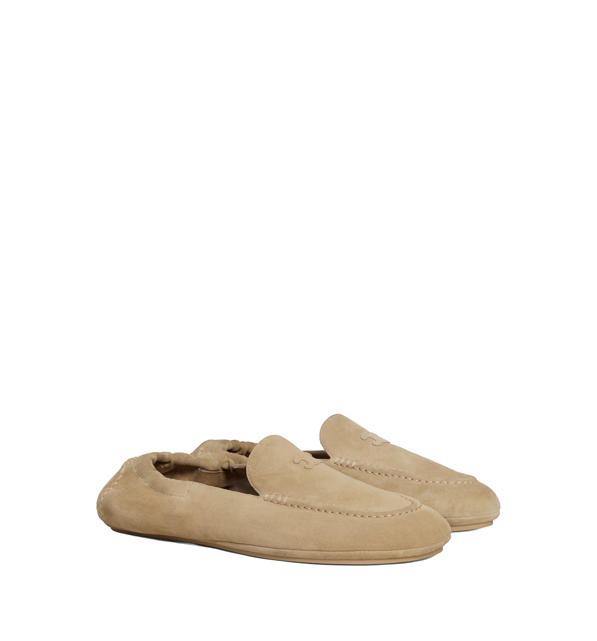 Adam Loafer With Triomphe In Suede Calfskin