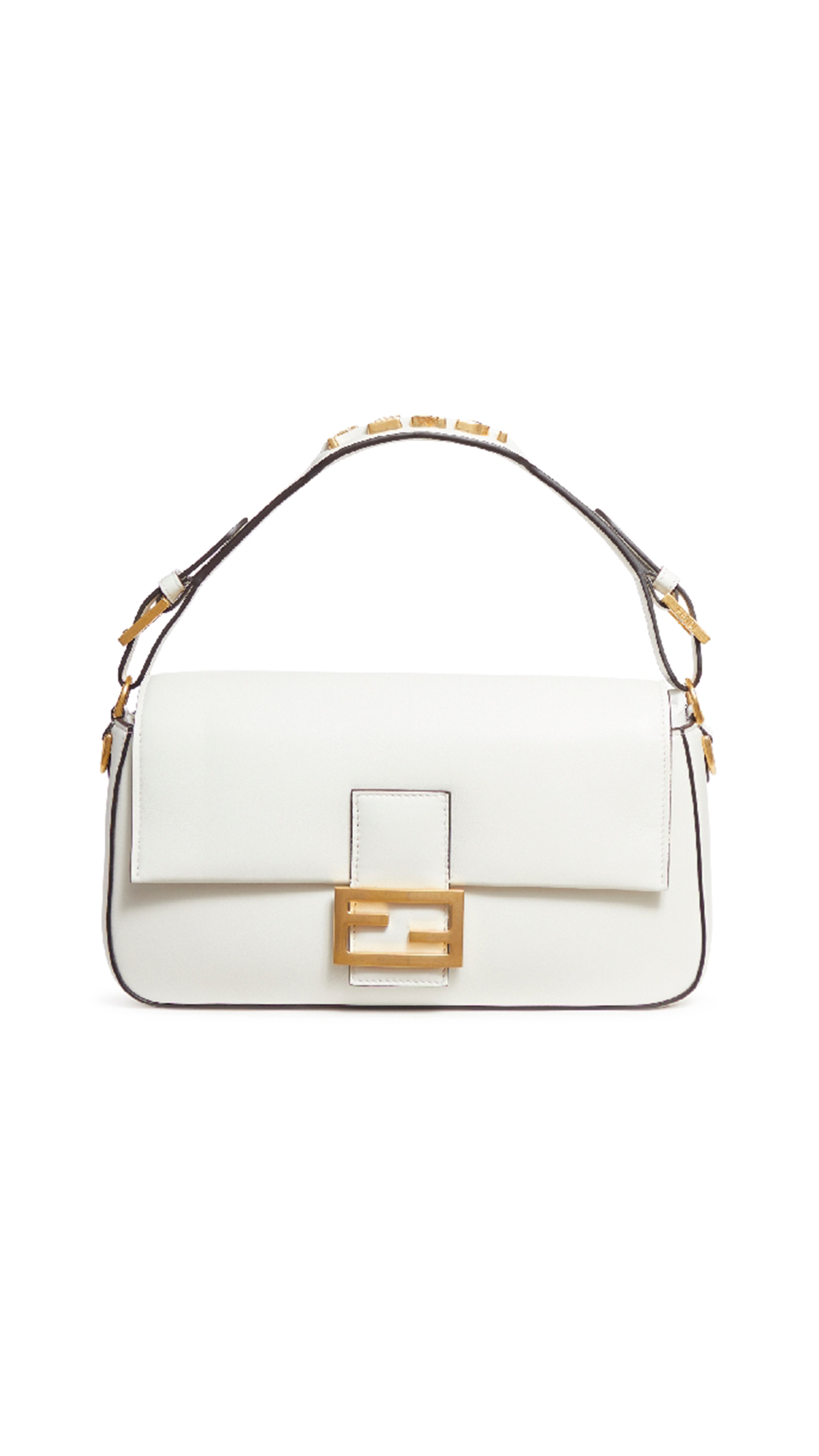 Fendigraphy Nappa Baguette Bag - White