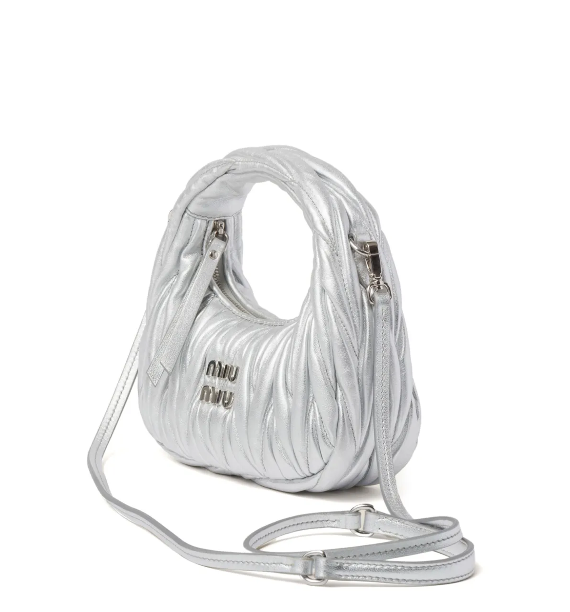 Wander Matelassé Nappa Leather Hobo Mini-bag