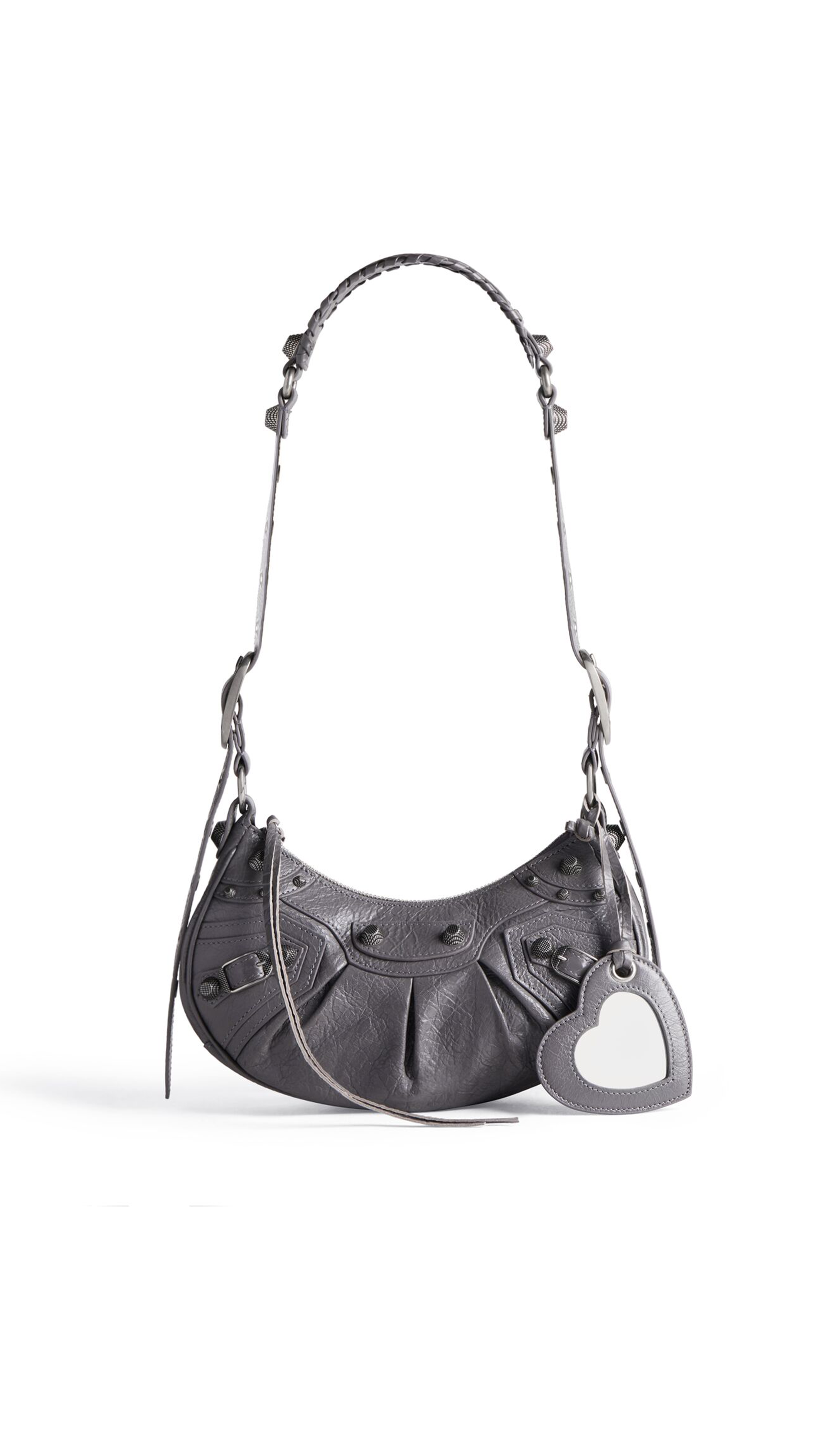 Le Cagole XS Shoulder Bag - Dark Grey