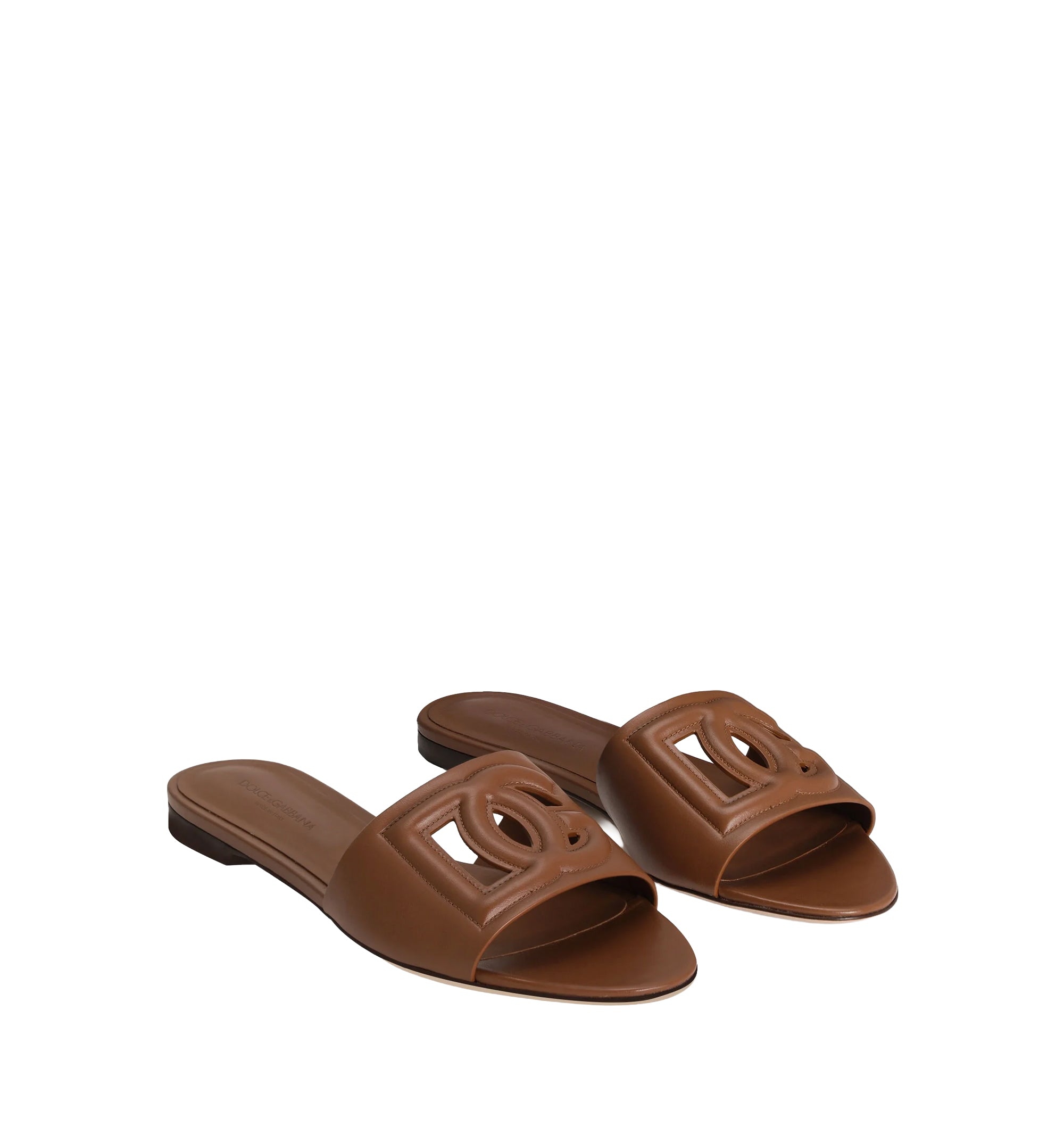 Calfskin Sliders With DG Logo