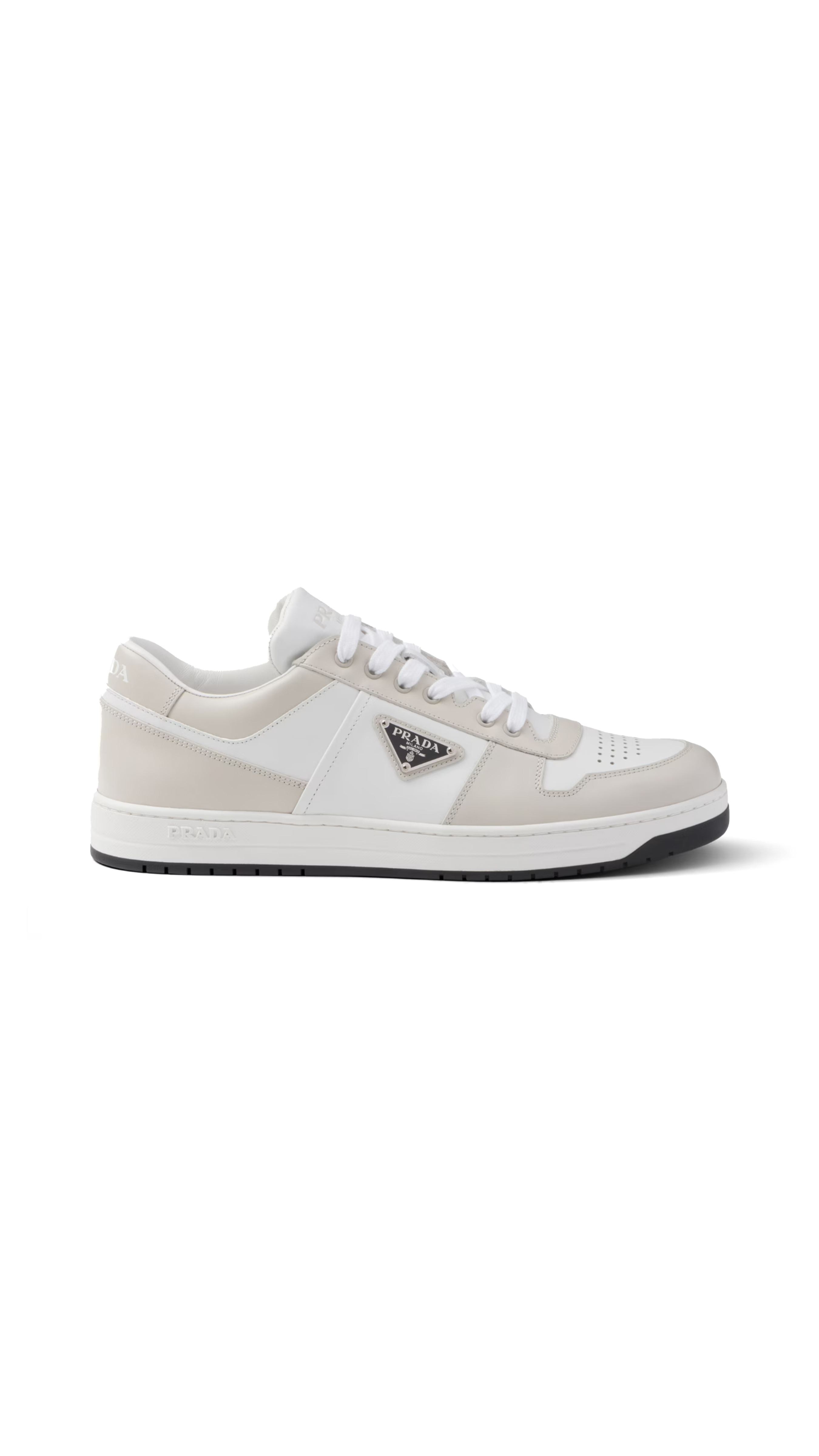 Downtown Leather Sneakers - White/Pumice Stone