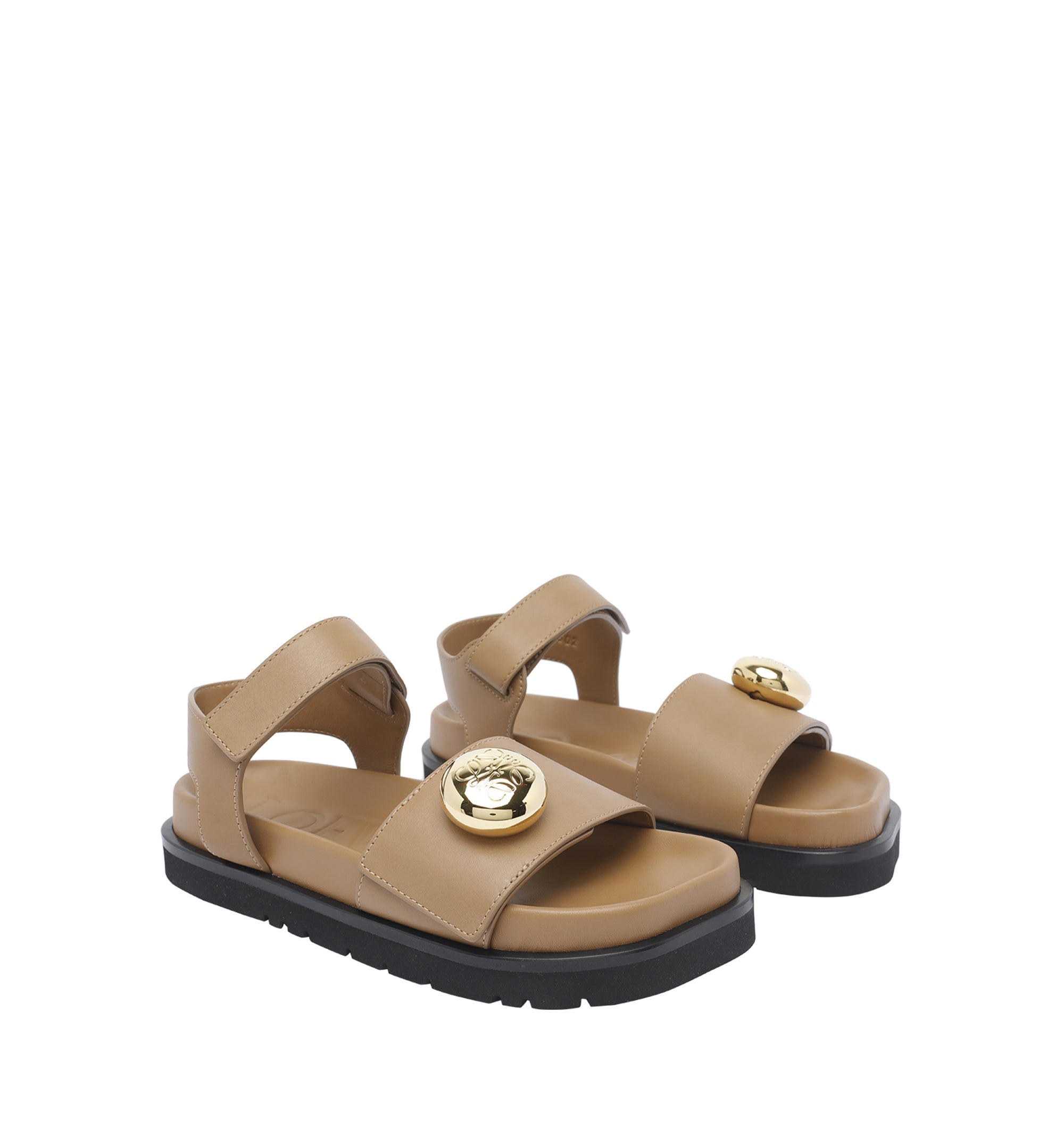 Pebble Fussbett Sandal In Soft Calfskin