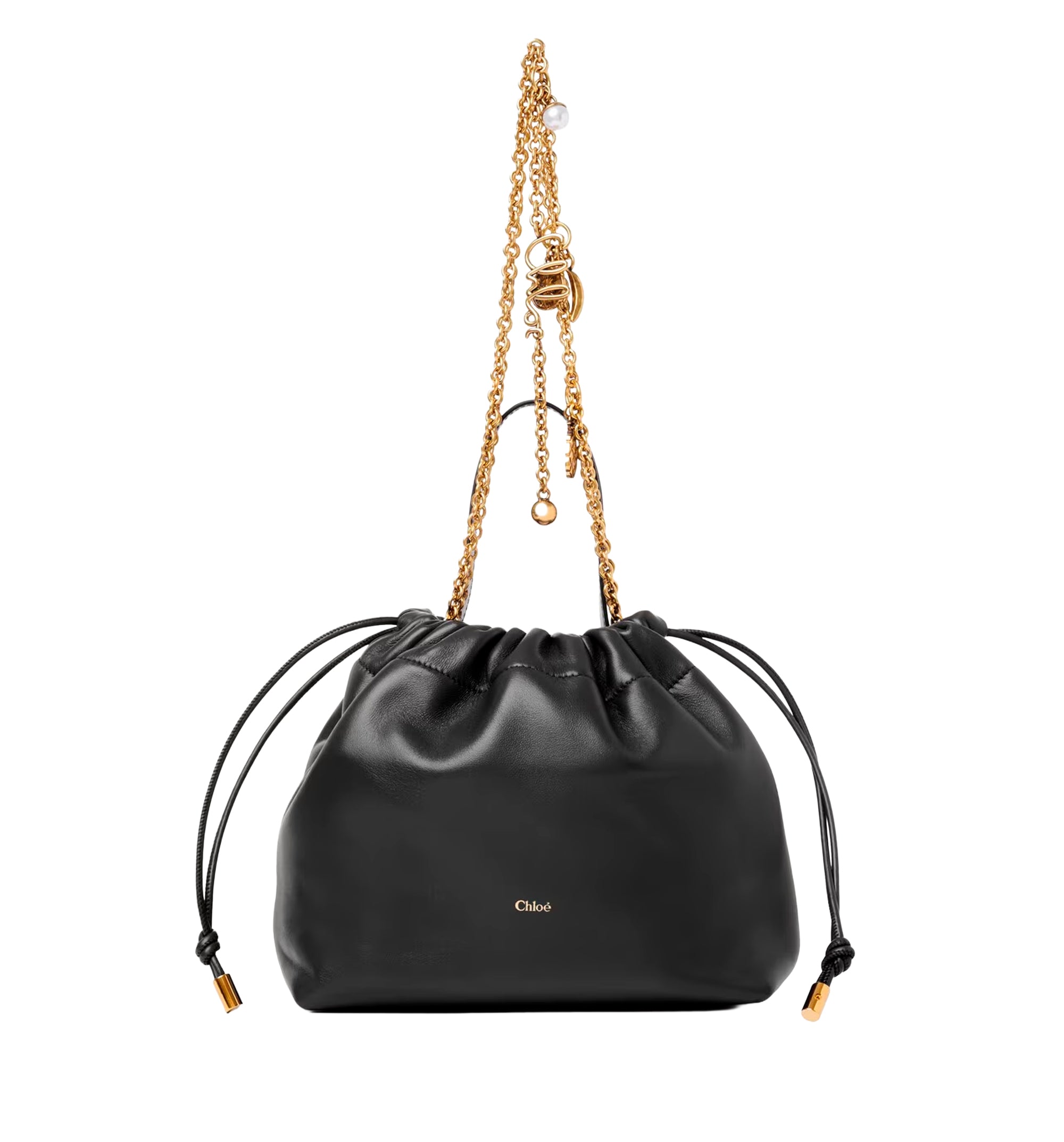 Small Chloé Icons shoulder bag with chain in soft leather