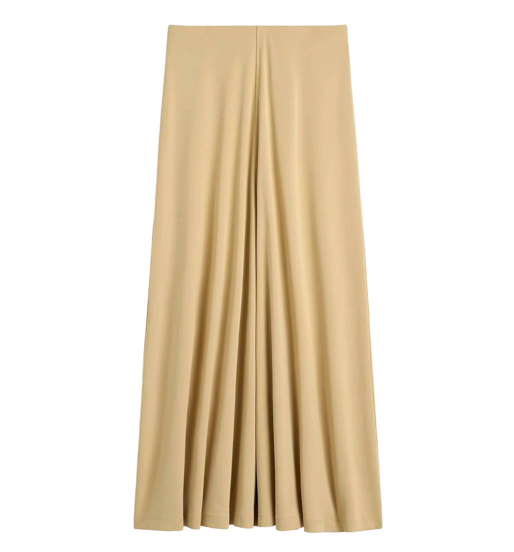 Flared jersey skirt chai