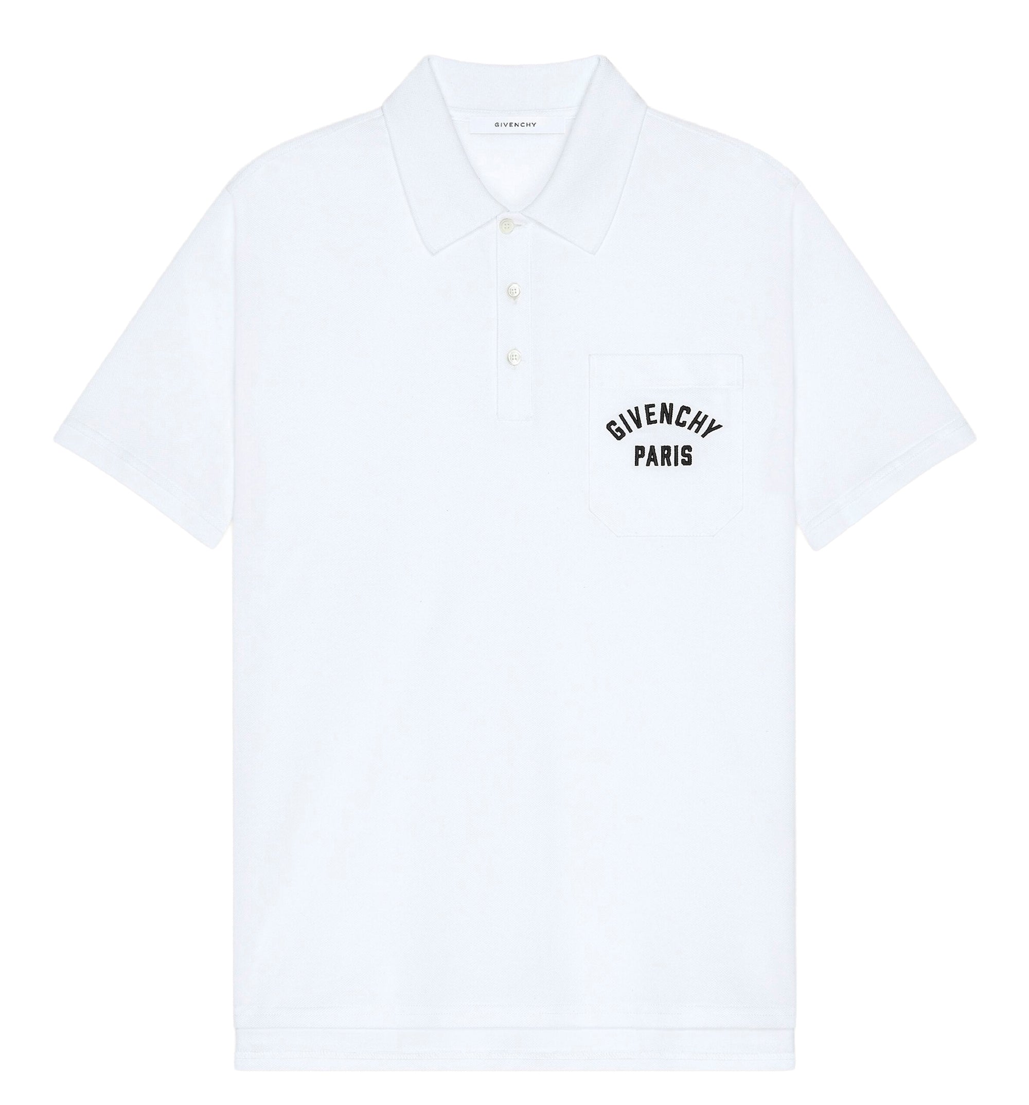 Polo in pique cotton with GIVENCHY Paris embroidery