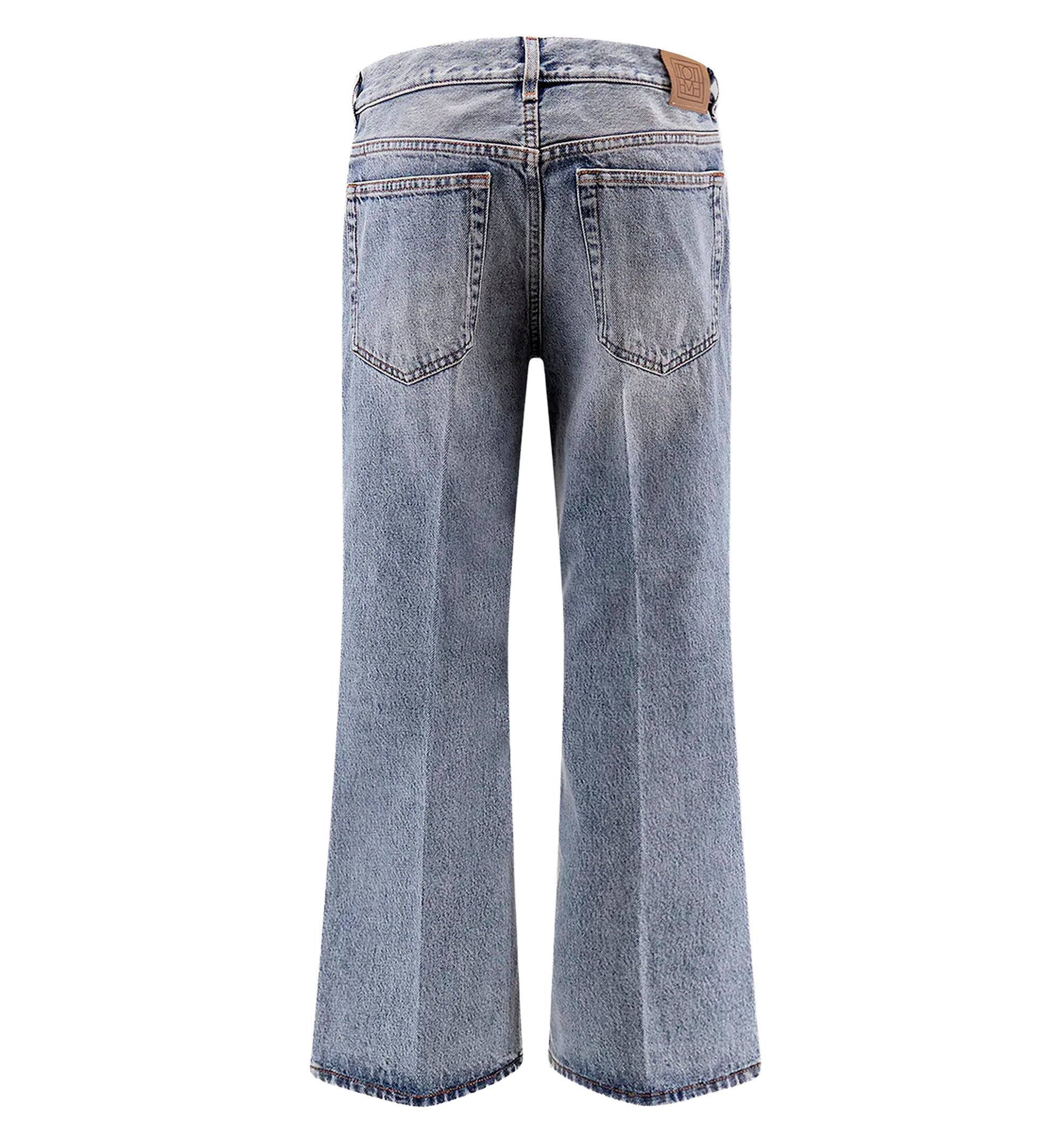 Cotton jeans with flared bottom