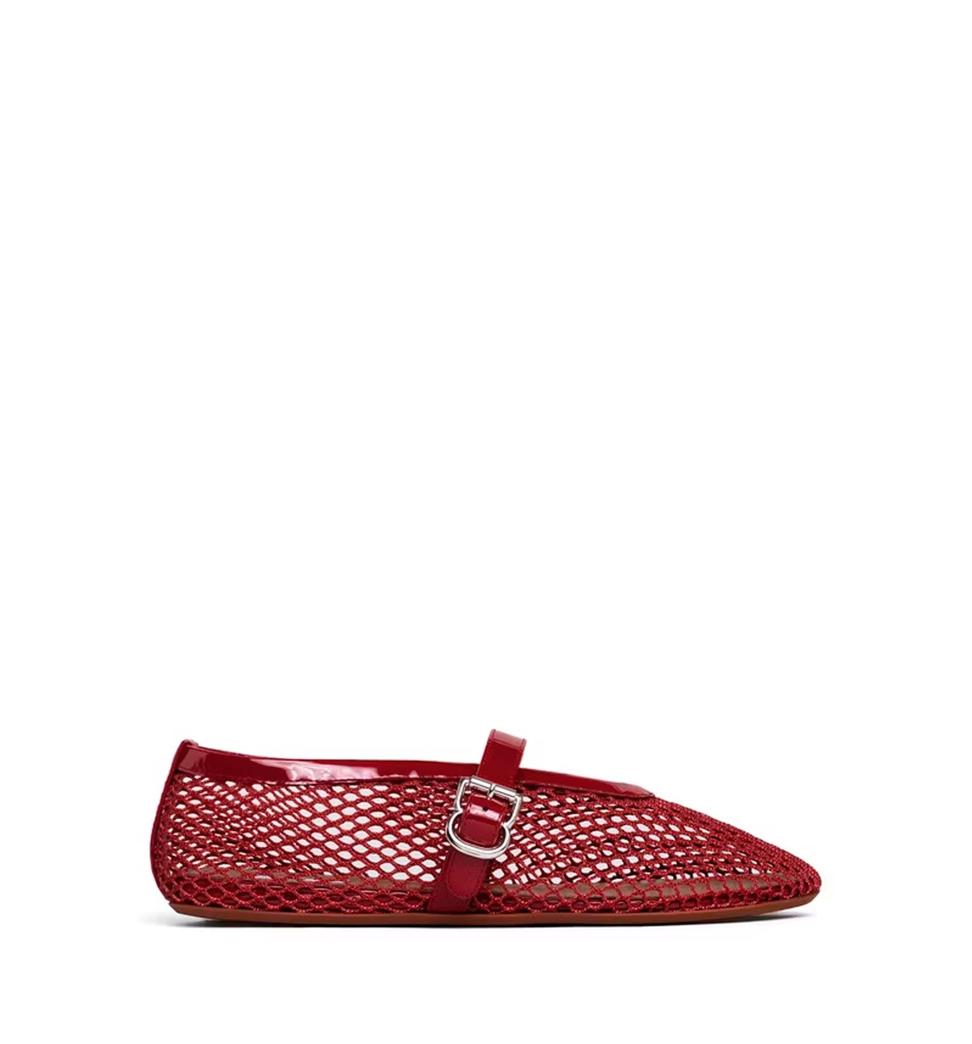 Ballet Flats In Fishnet