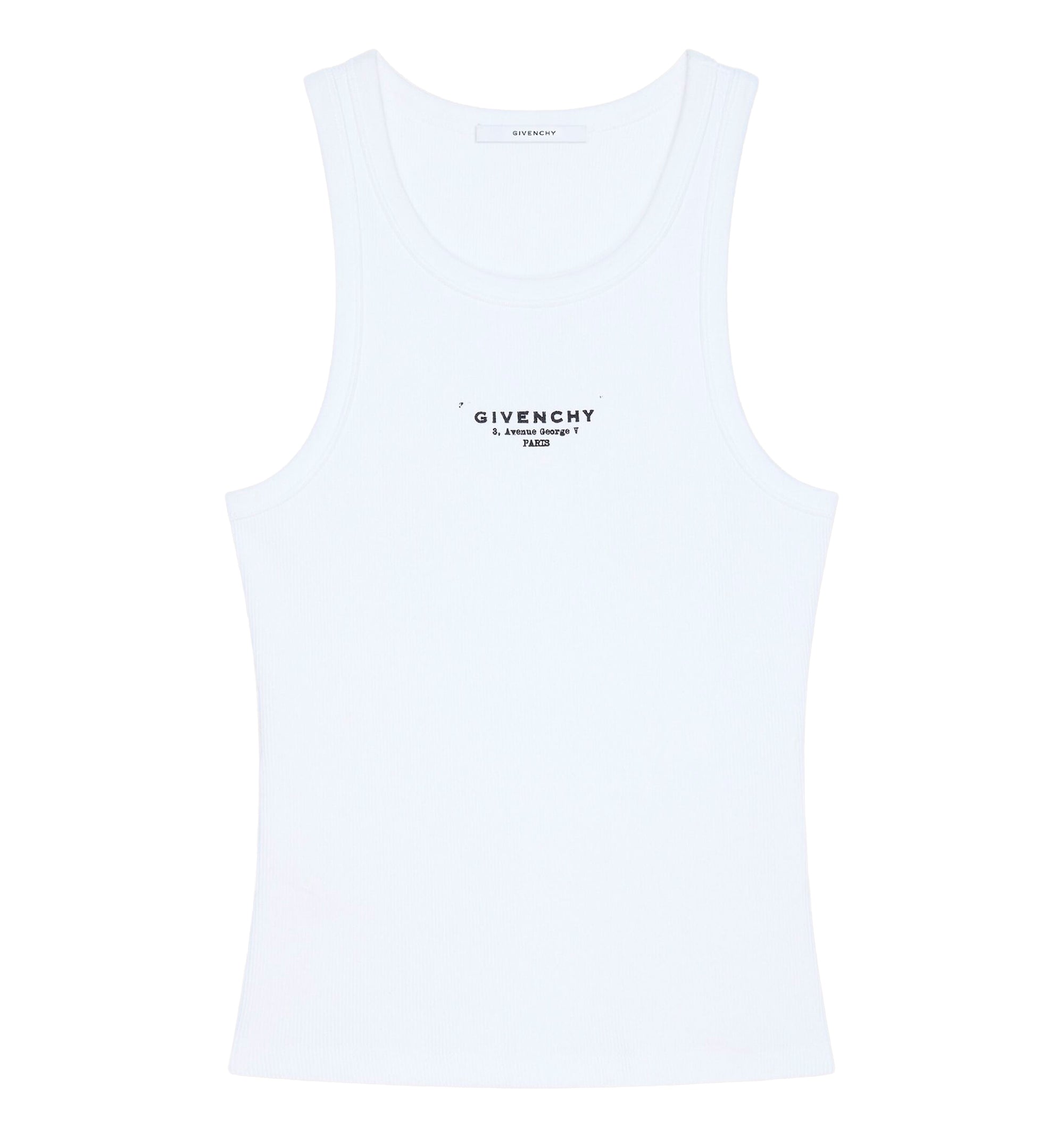 Slim fit tank top in cotton with GIVENCHY Stamp print