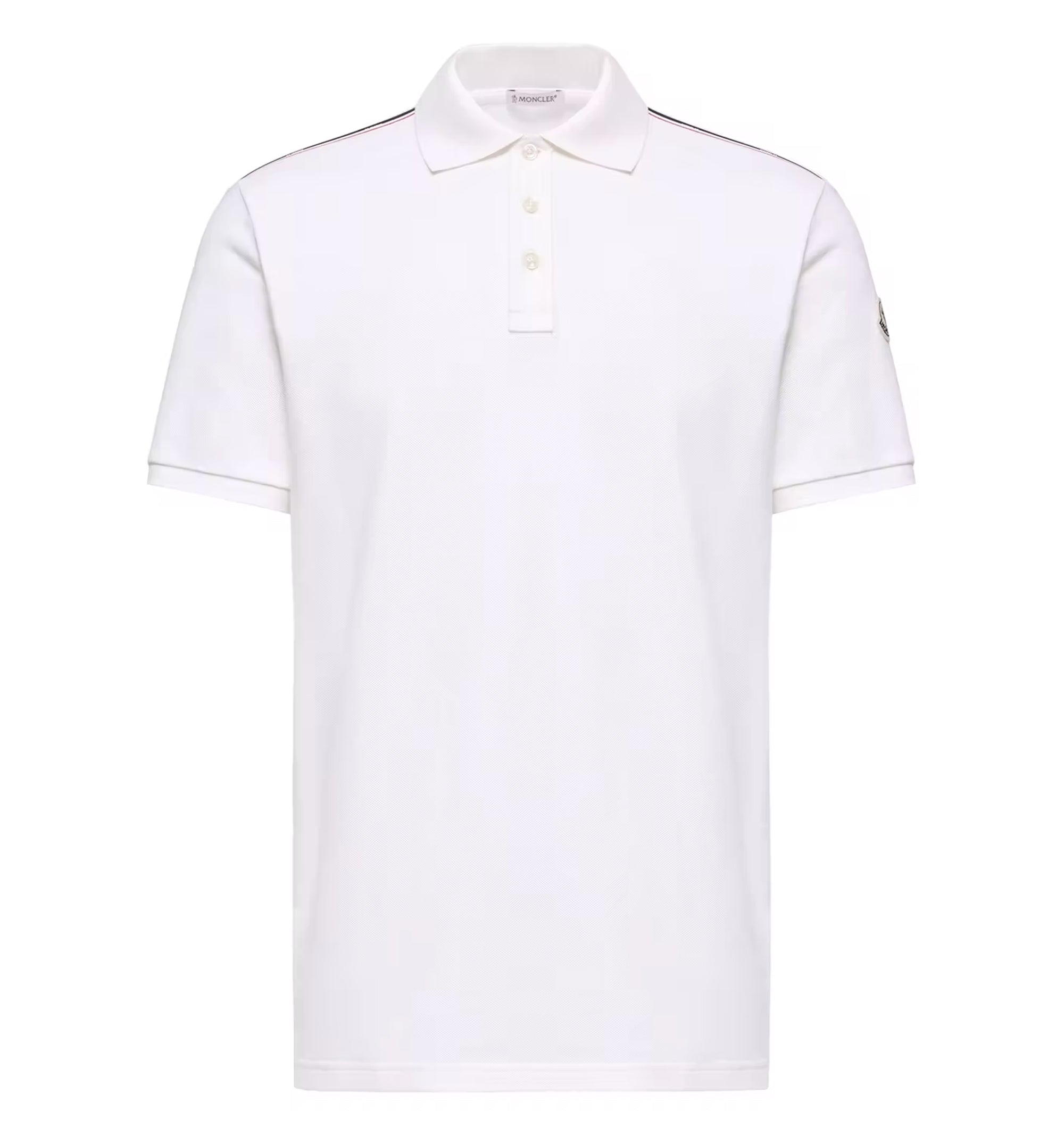 Tricolor-Trimmed Cotton Piquet Polo Shirt