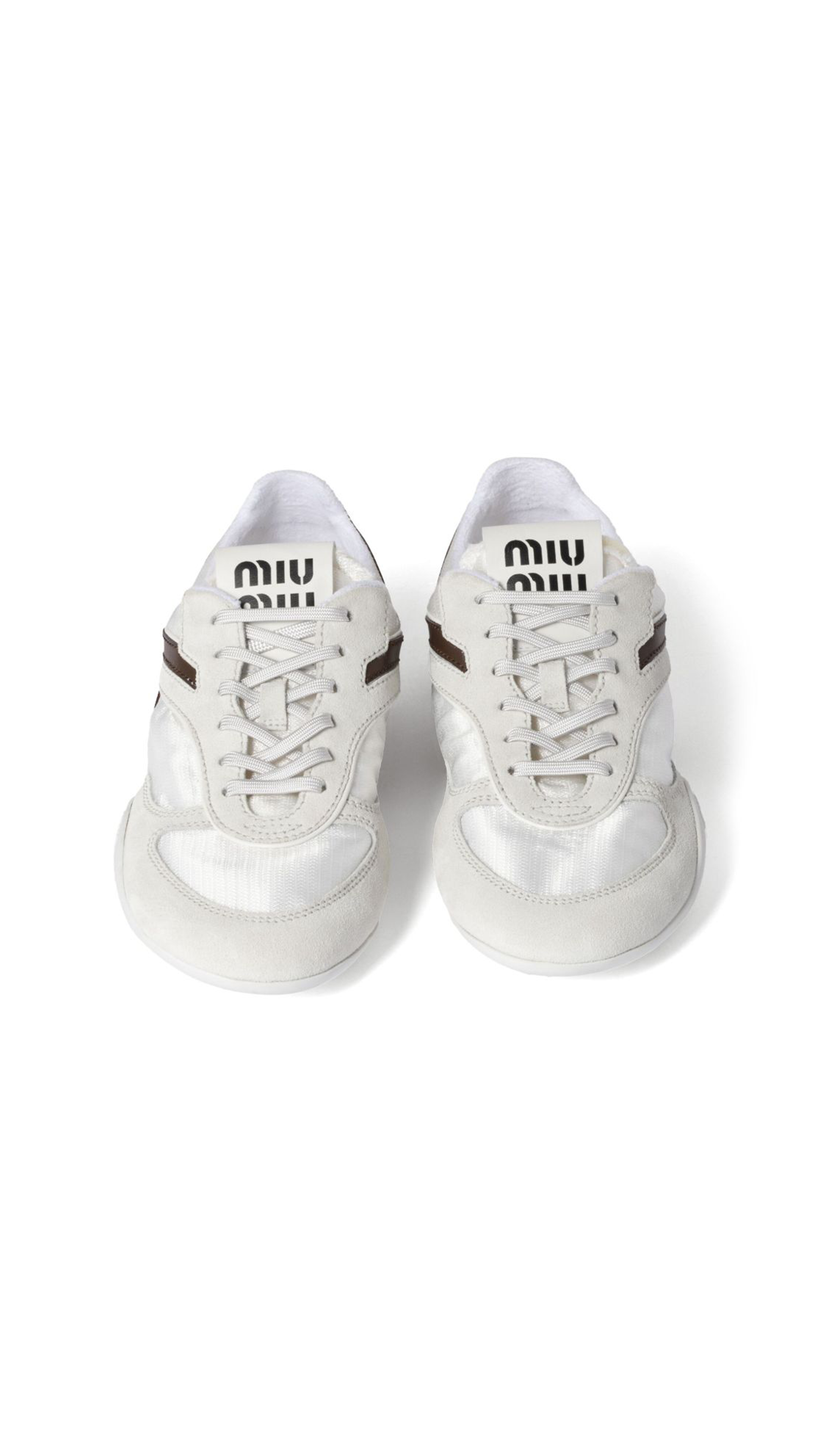 Gymnasium Technical Fabric and Suede Sneakers