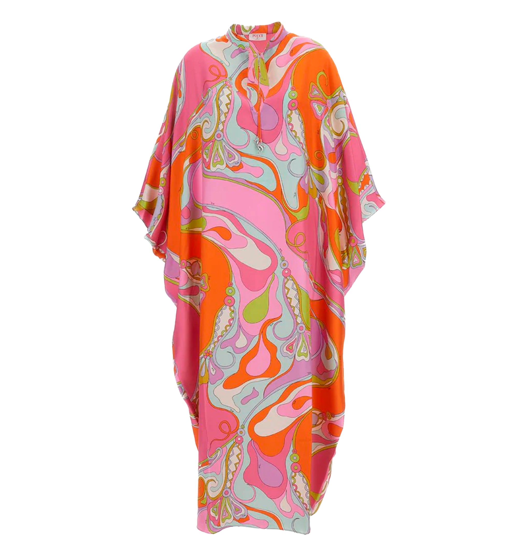 Printed Silk Maxi Kaftan