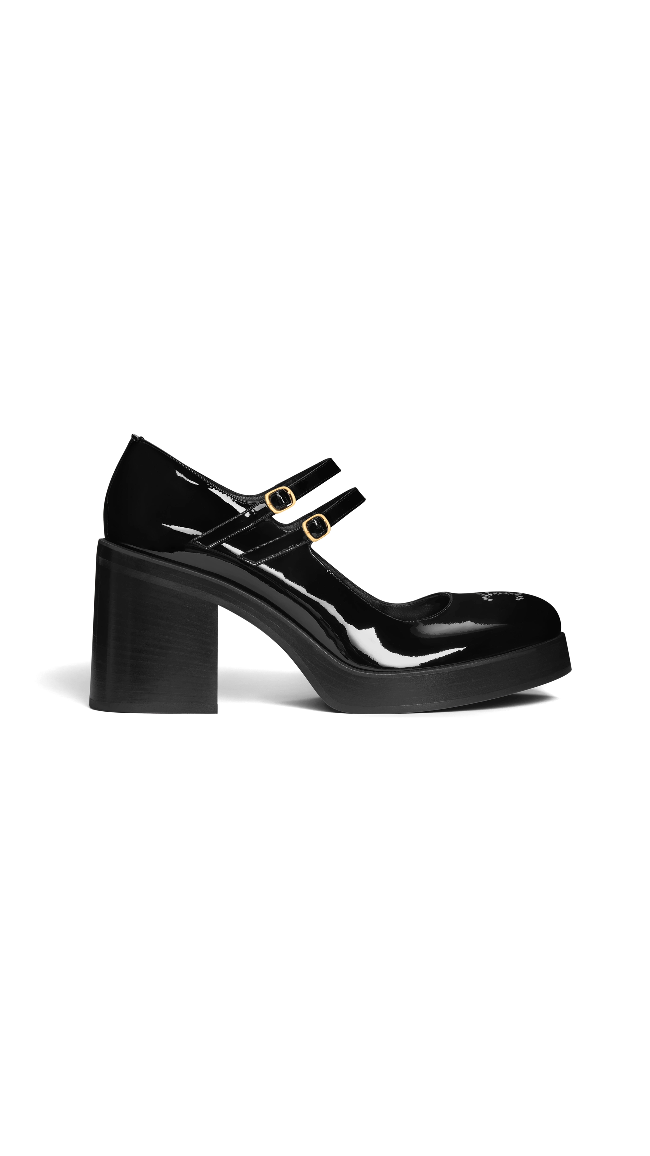 Tess Babies in Patent Calfskin - Black