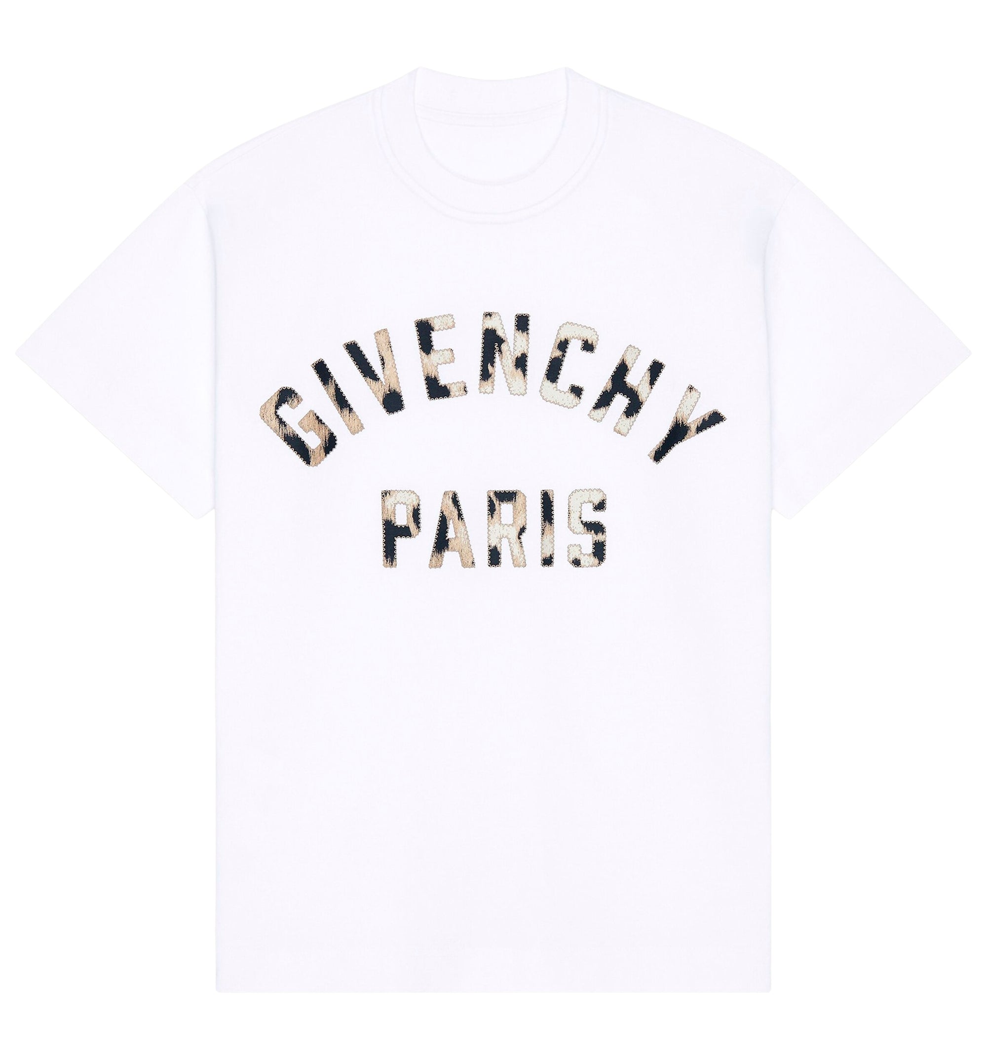 T-shirt in cotton with Givenchy Paris embroidery